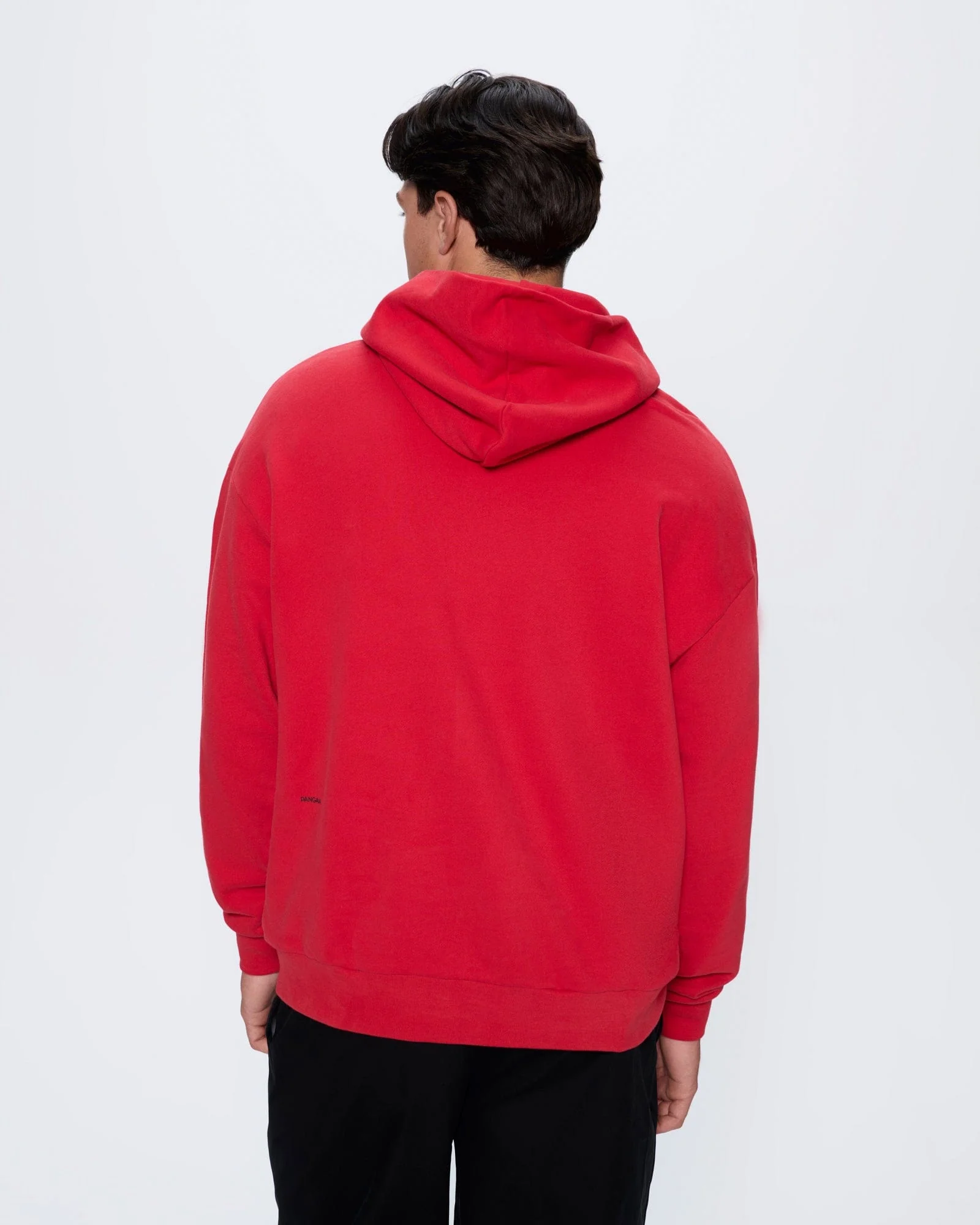 Mens 365 Midweight Hoodie—Goji red - Image 5