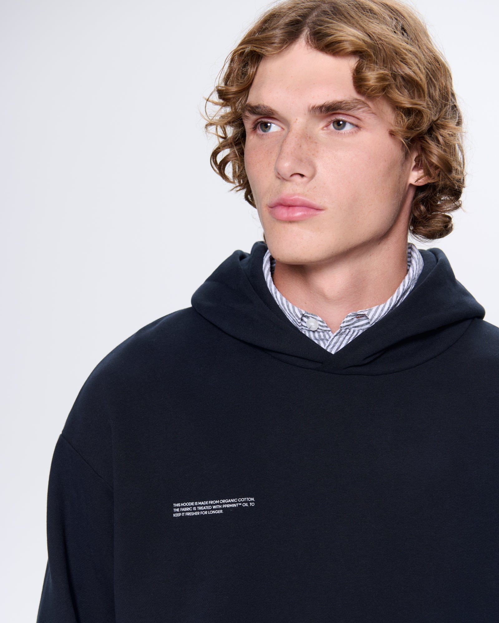 Mens 365 Midweight Hoodie—black - Image 4