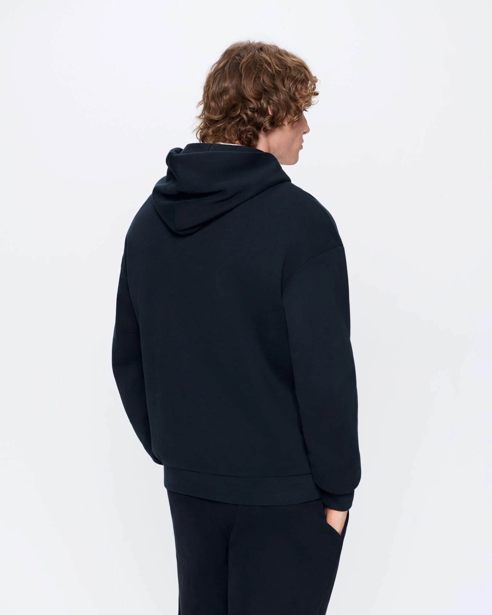 Mens 365 Midweight Hoodie—black - Image 5