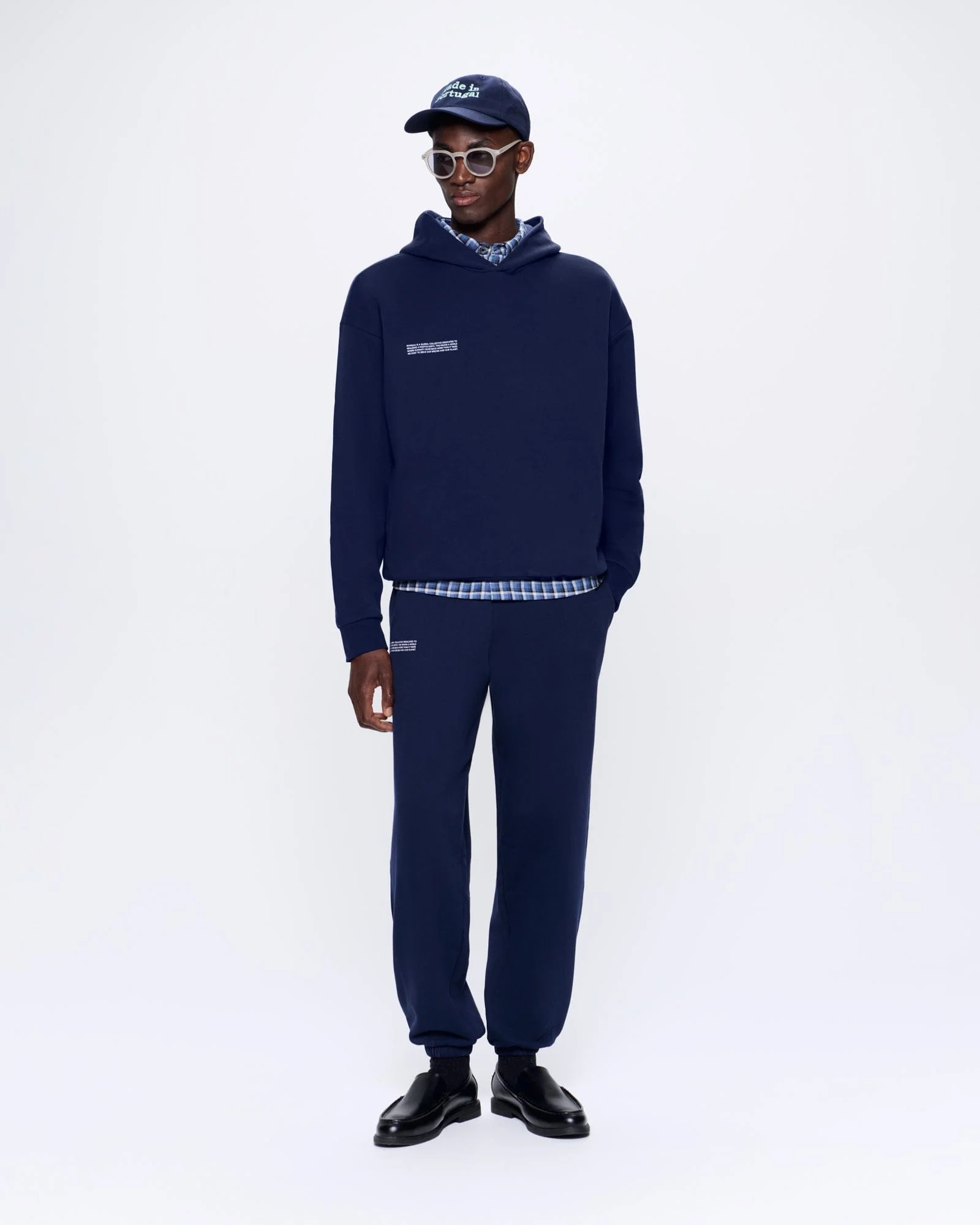 Mens 365 Midweight Hoodie—navy - Image 3