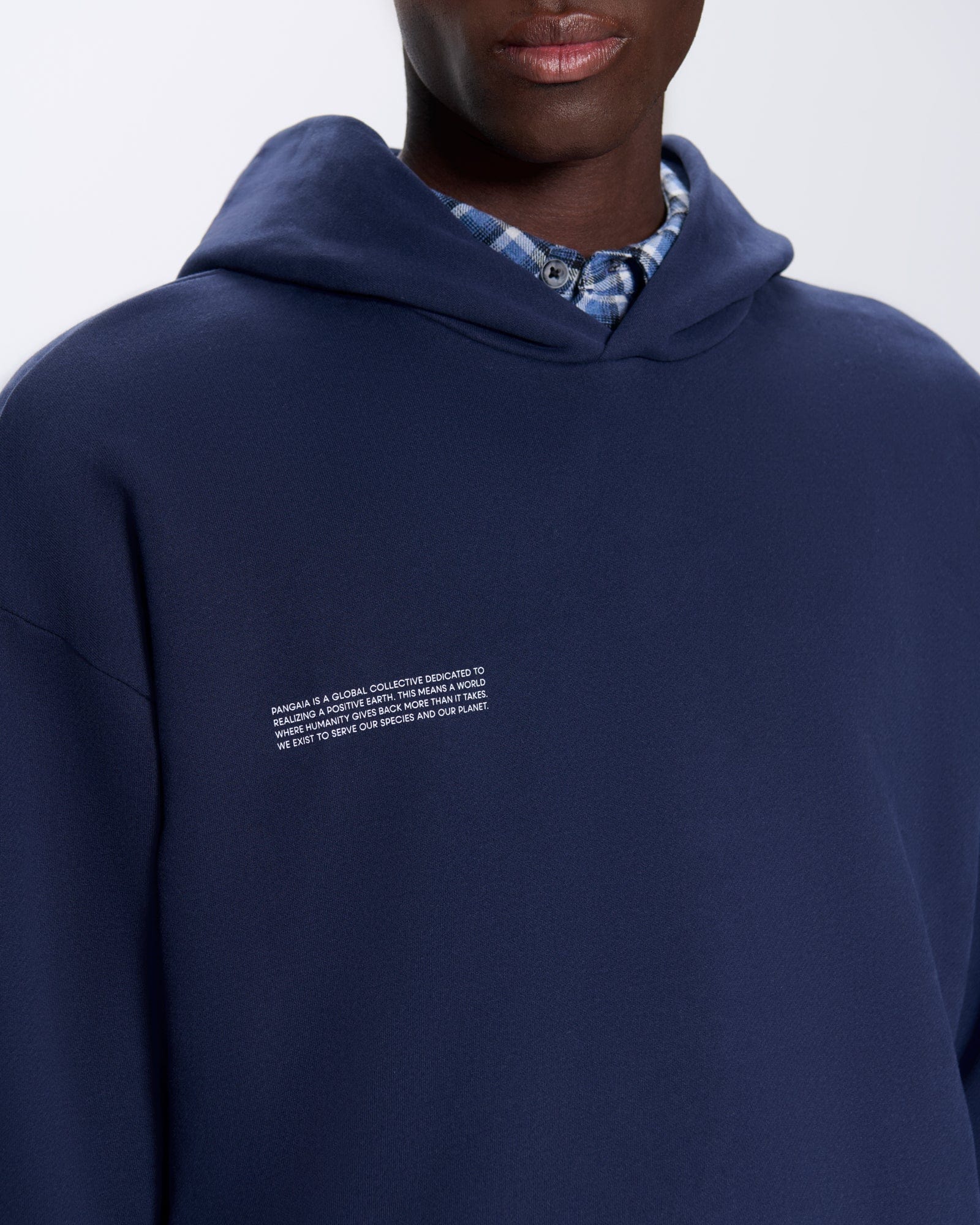 Mens 365 Midweight Hoodie—navy - Image 4