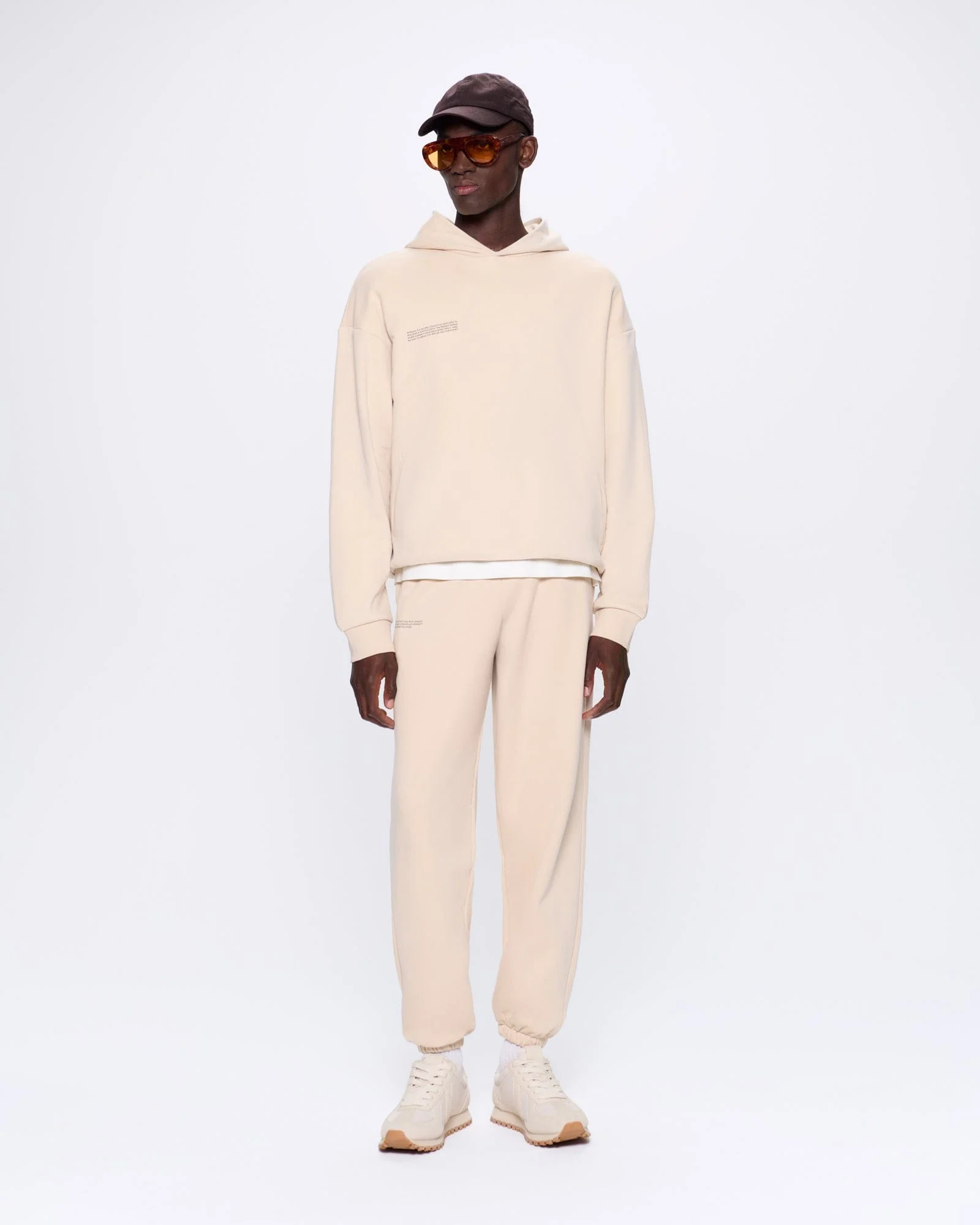 Mens 365 Midweight Hoodie—sand - Image 3