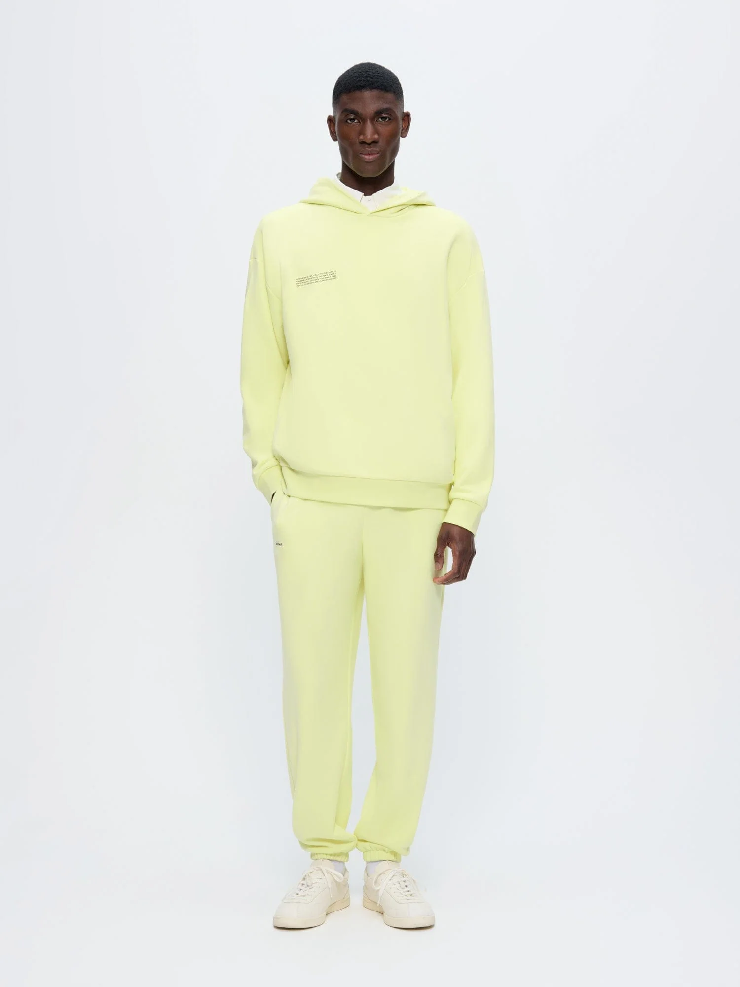 Mens 365 Midweight Hoodie—Soft Lime - Image 3