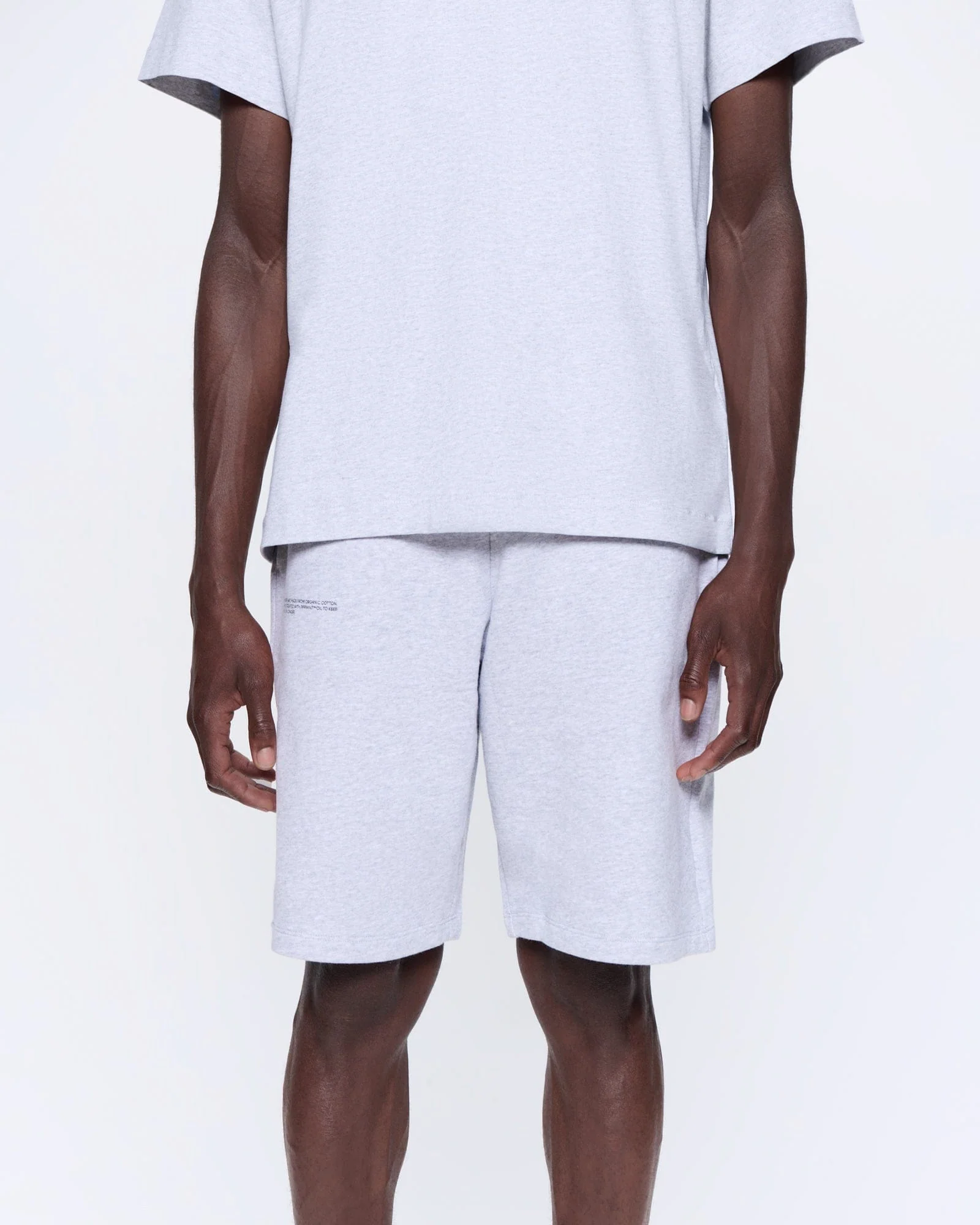 Mens 365 Midweight Long Shorts—grey marl - Image 3