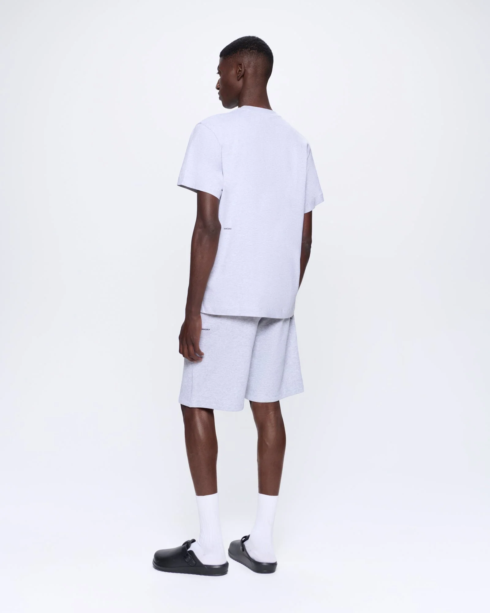 Mens 365 Midweight Long Shorts—grey marl - Image 5