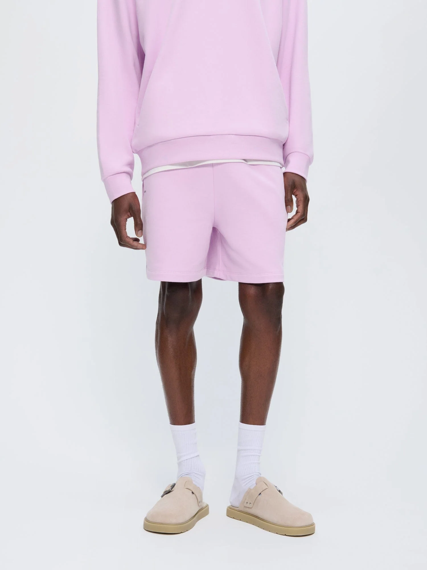 Mens 365 Midweight Mid Length Shorts—Crocus Purple - Image 3