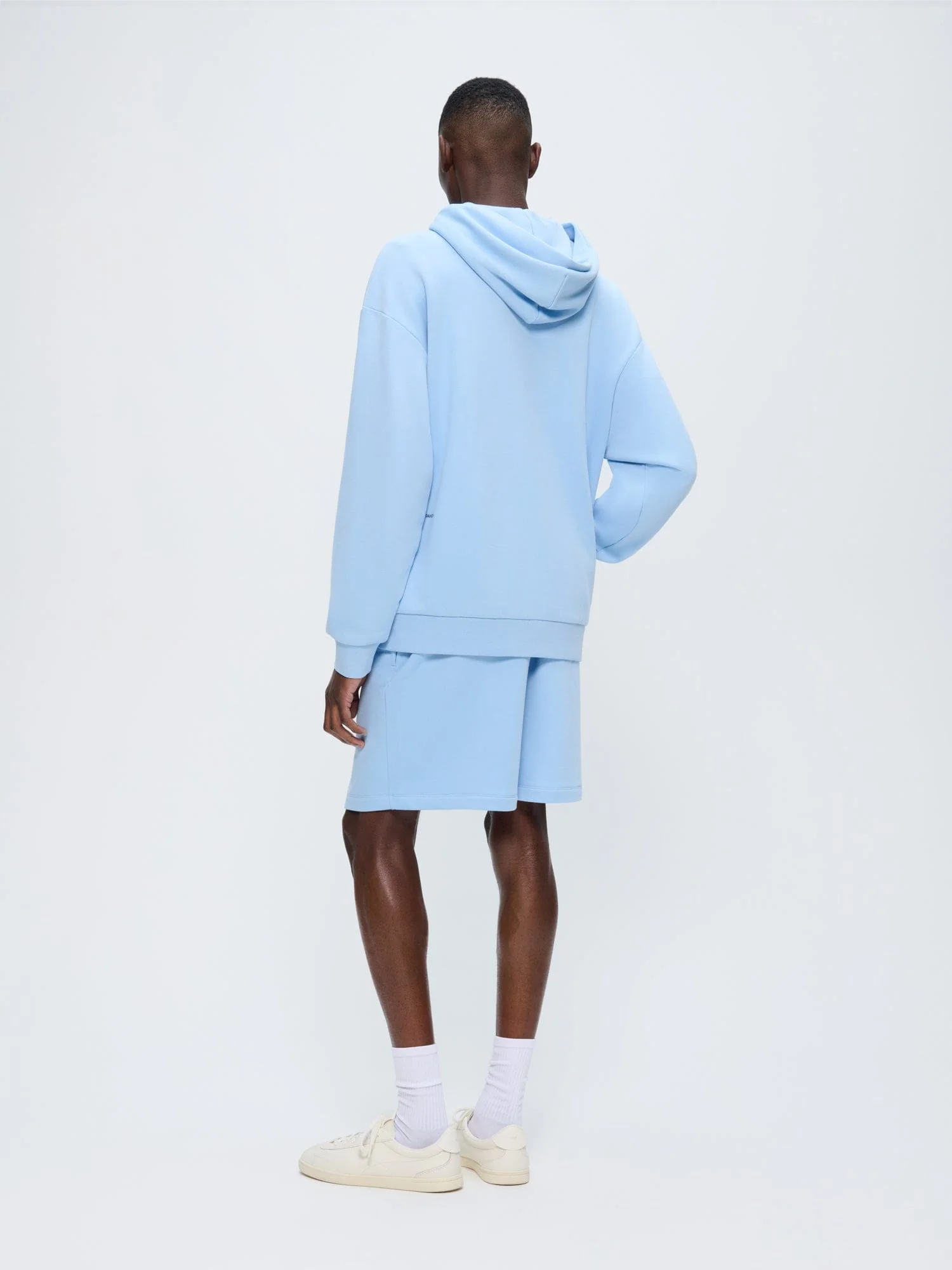 Mens 365 Midweight Mid Length Shorts—Dewdrop Blue - Image 5