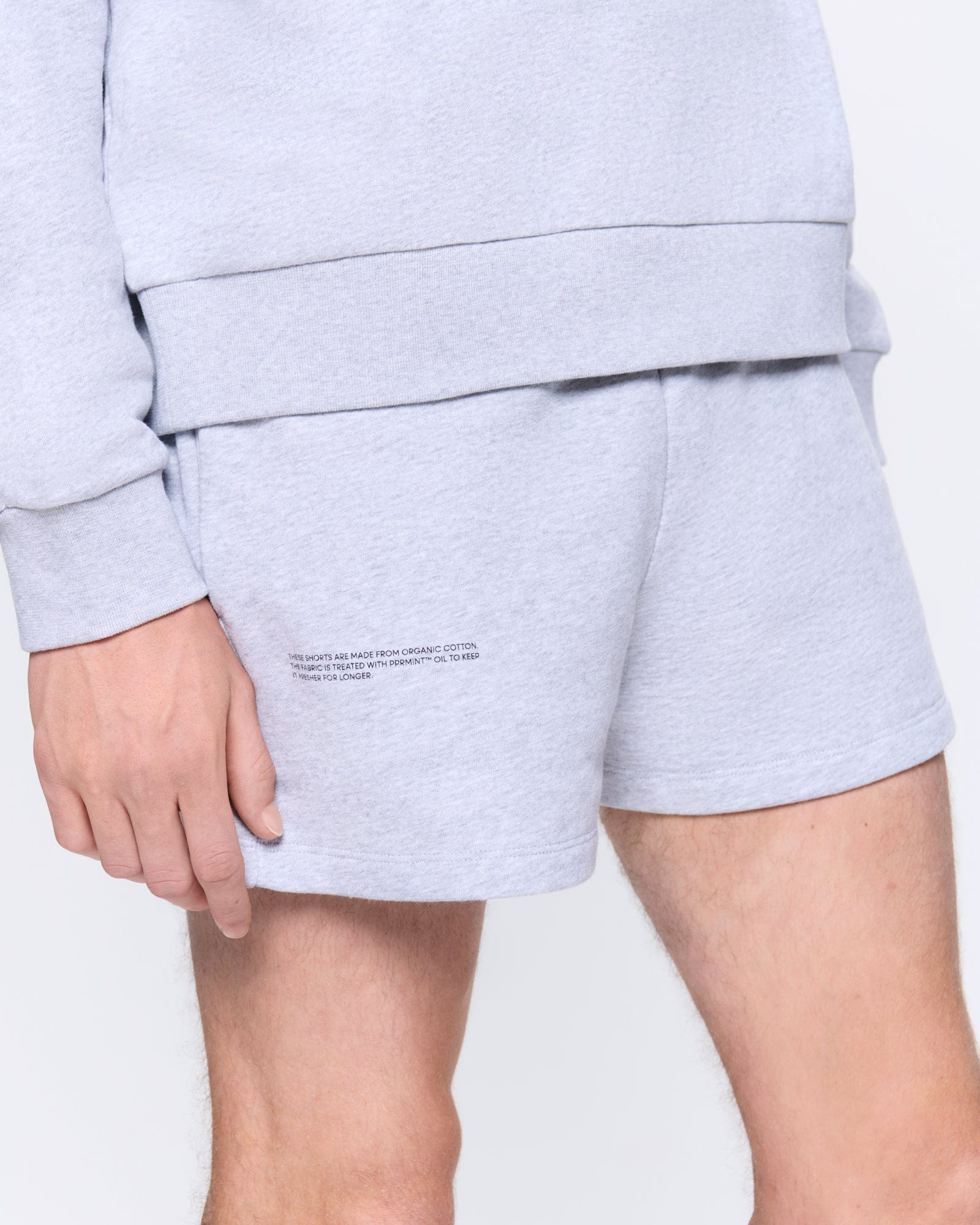 Mens 365 Midweight Shorts—grey marl - Image 3