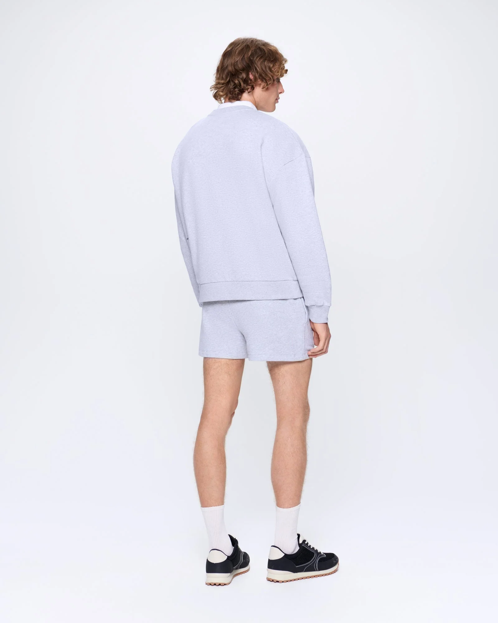 Mens 365 Midweight Shorts—grey marl - Image 5