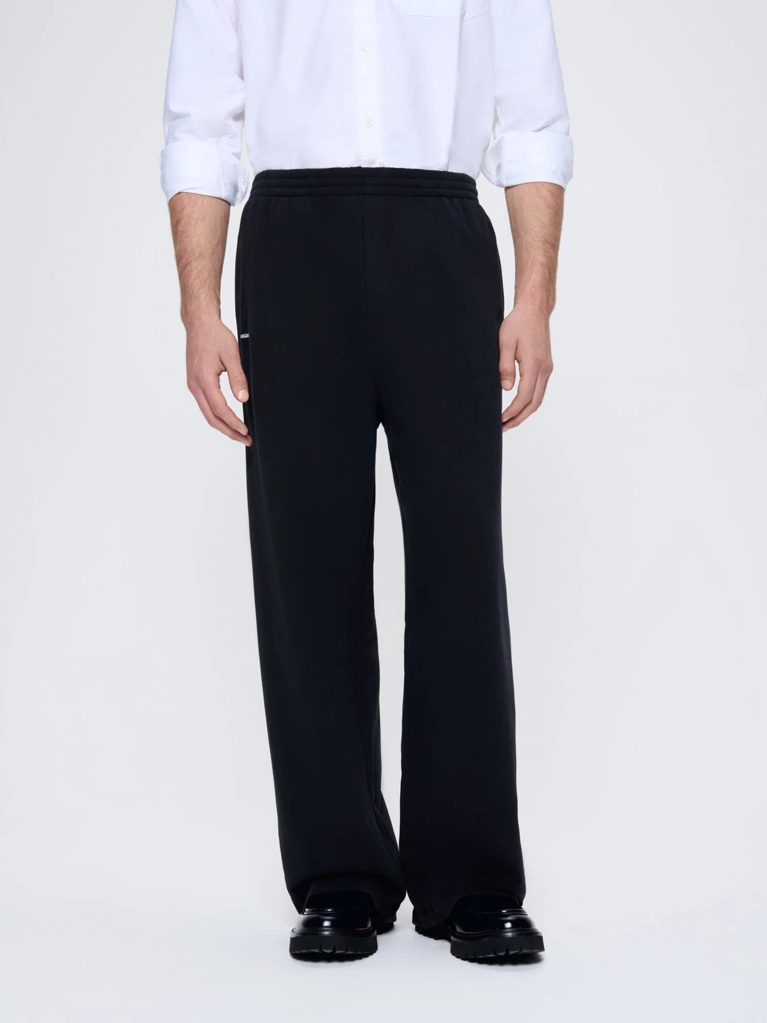 Mens 365 Midweight Straight Leg Track Pants—black - Image 3