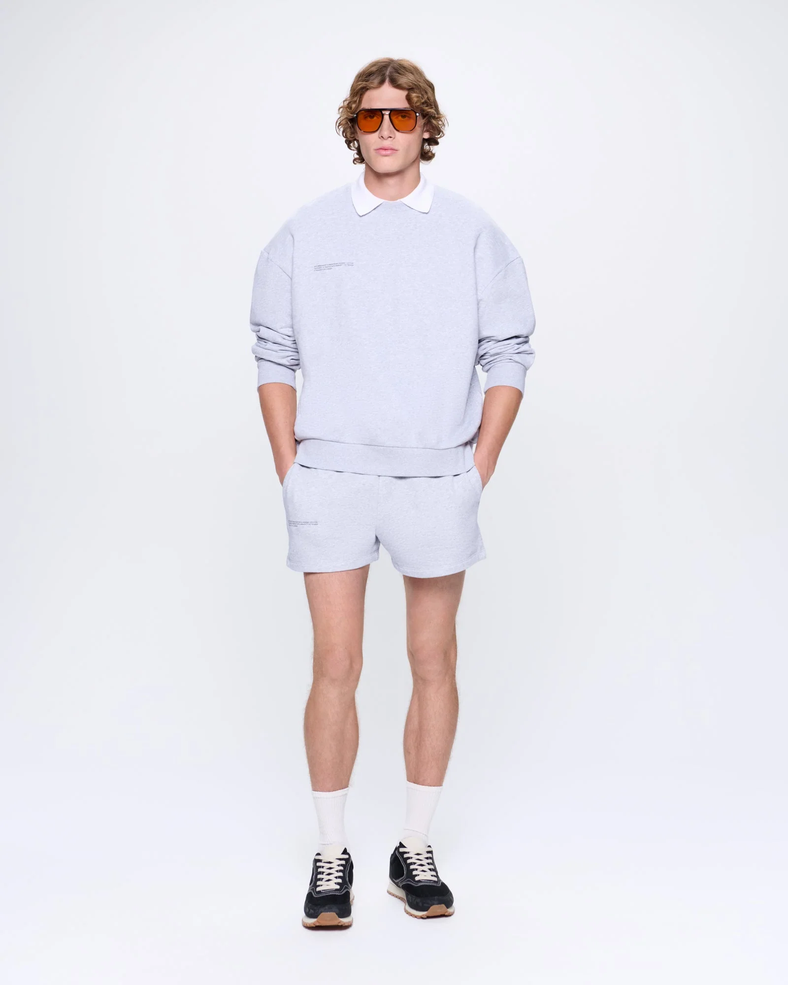 Mens 365 Midweight Sweatshirt—grey marl - Image 3