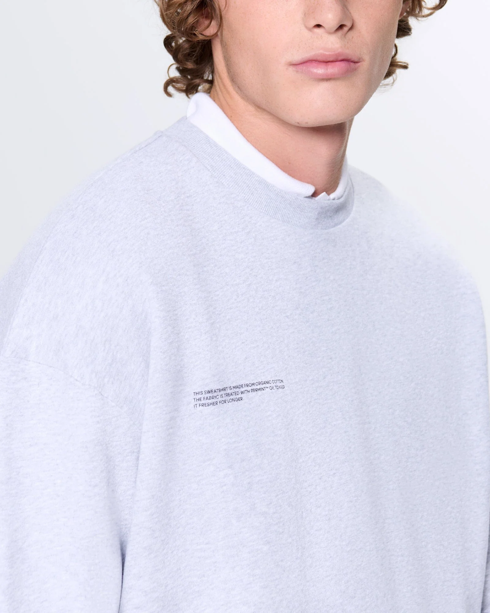 Mens 365 Midweight Sweatshirt—grey marl - Image 4