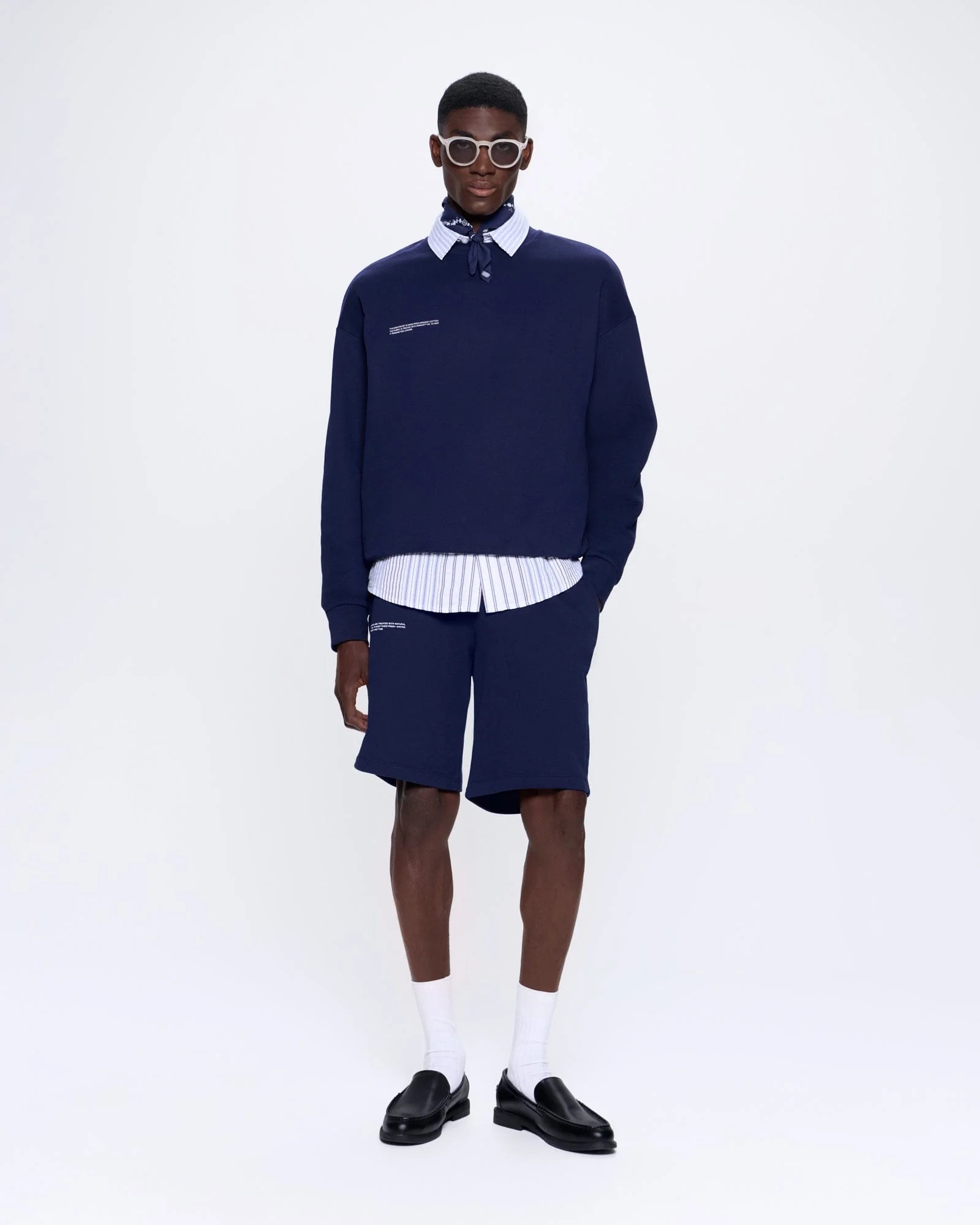 Mens 365 Midweight Sweatshirt—navy - Image 3