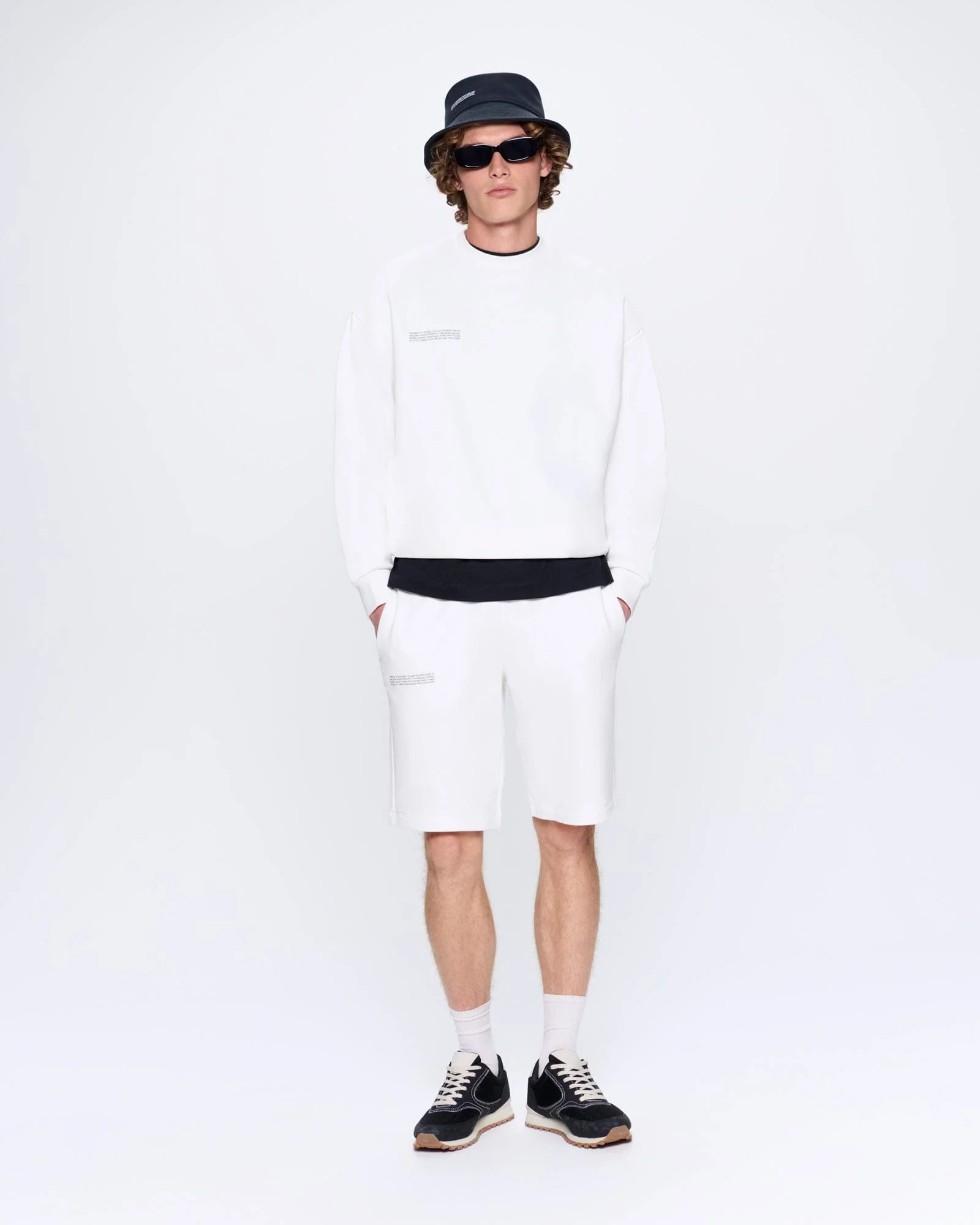 Mens 365 Midweight Sweatshirt—off-white - Image 3