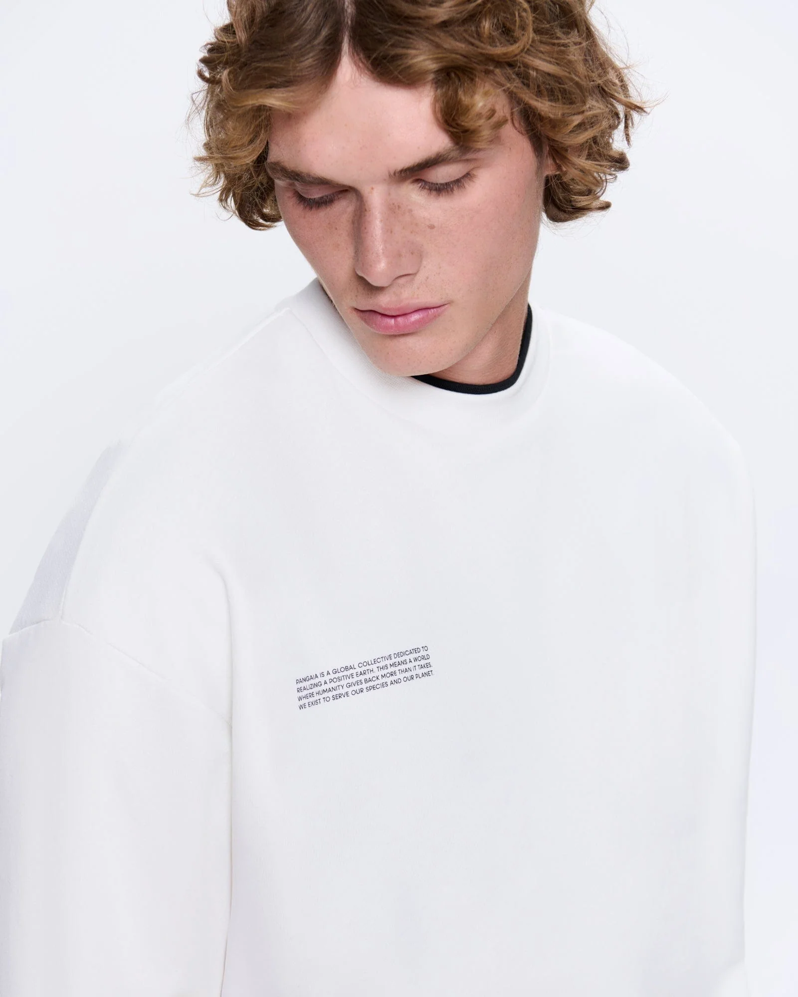 Mens 365 Midweight Sweatshirt—off-white - Image 4