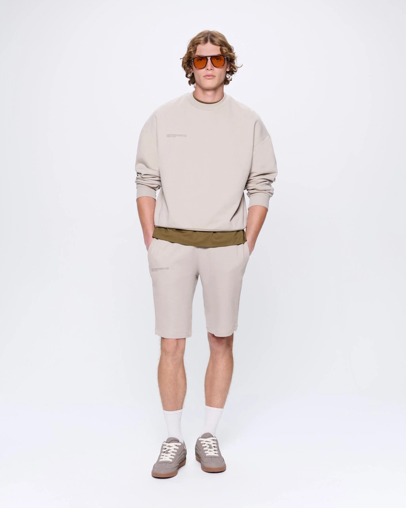 Mens 365 Midweight Sweatshirt—stone - Image 3