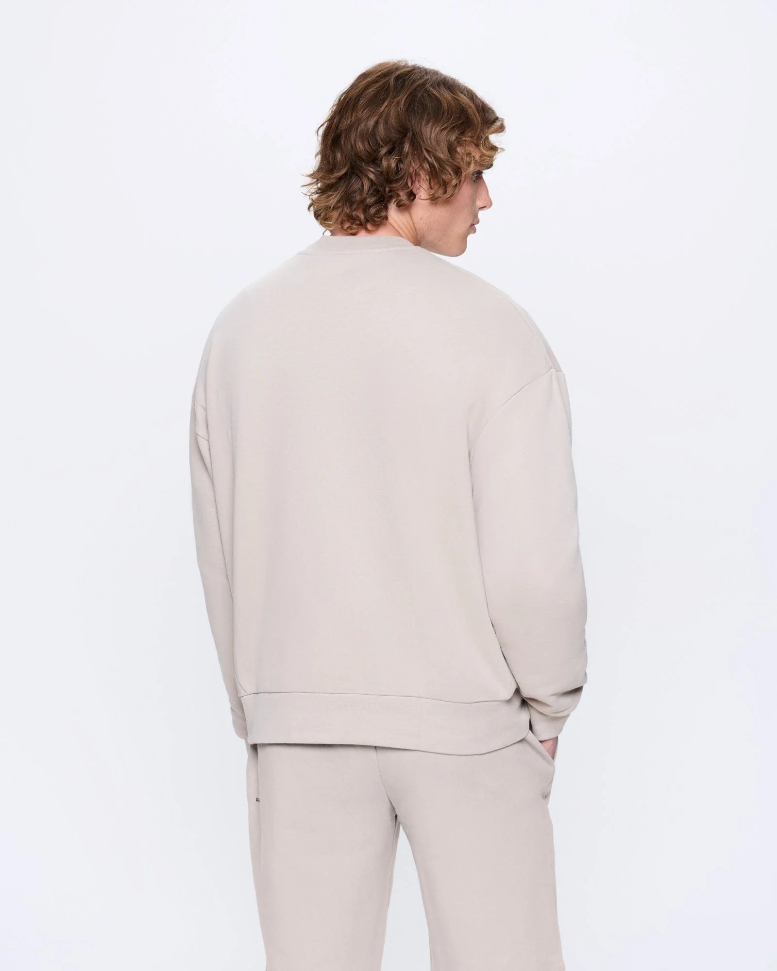 Mens 365 Midweight Sweatshirt—stone - Image 4