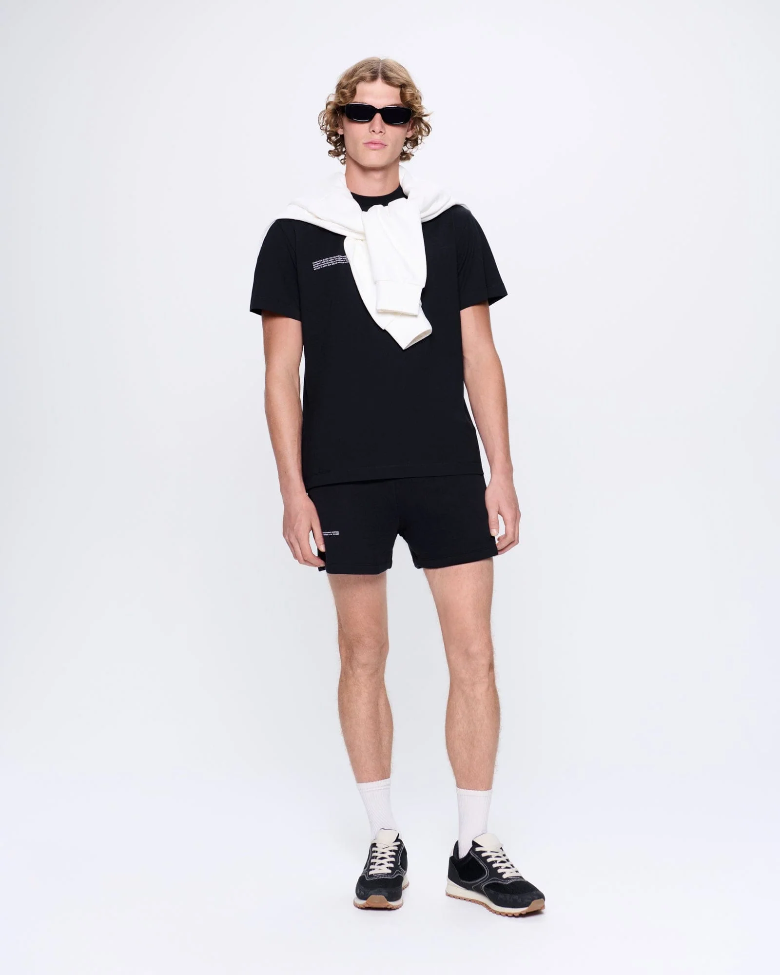 Mens 365 Midweight T-shirt—Black - Image 3