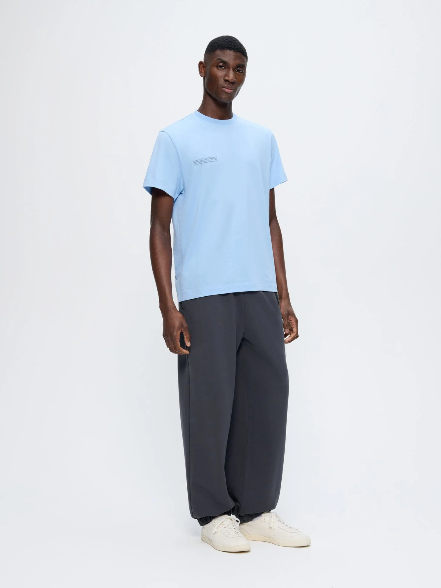 Mens 365 Midweight T-shirt—Dewdrop Blue - Image 3