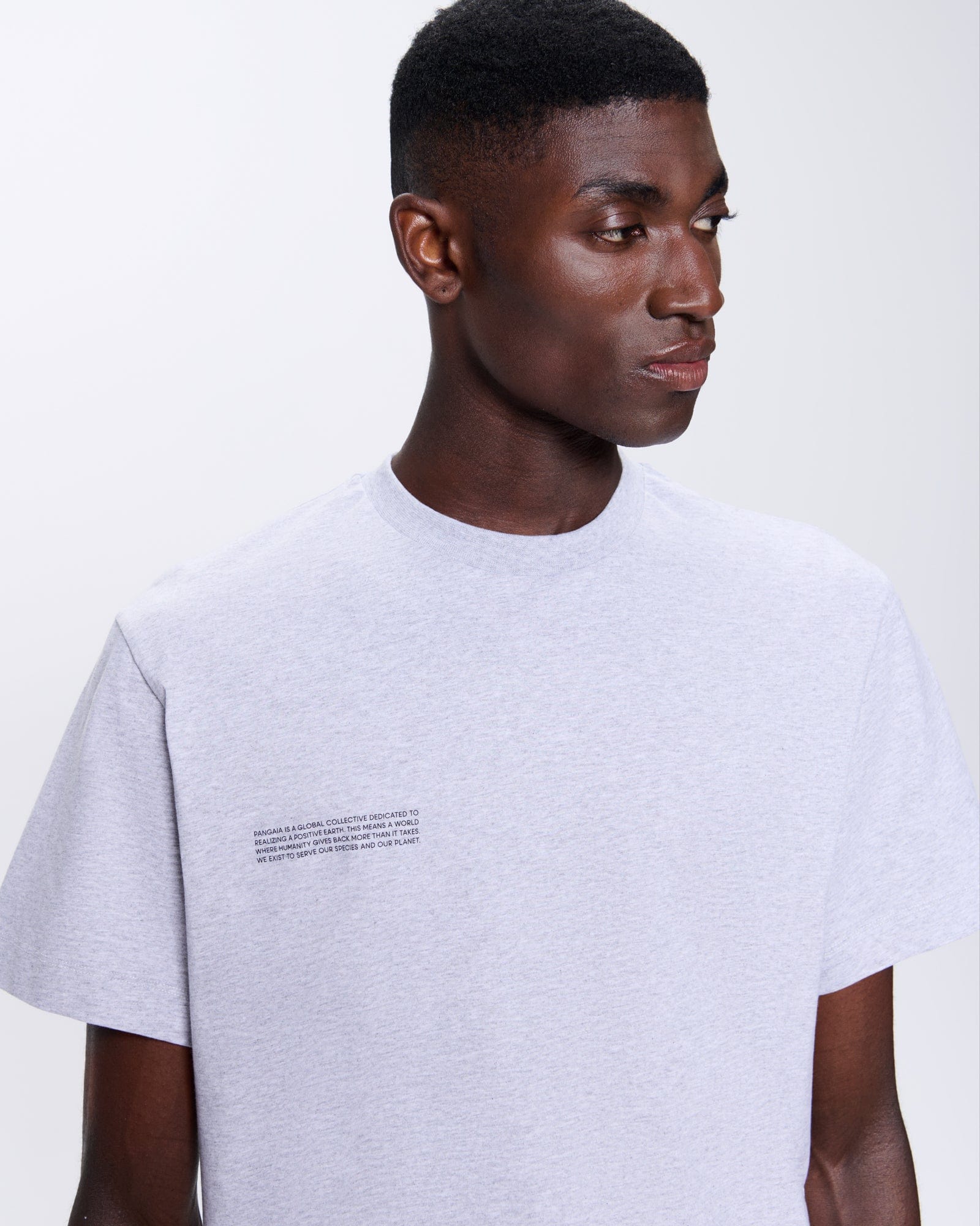 Mens 365 Midweight T-shirt—grey marl - Image 4