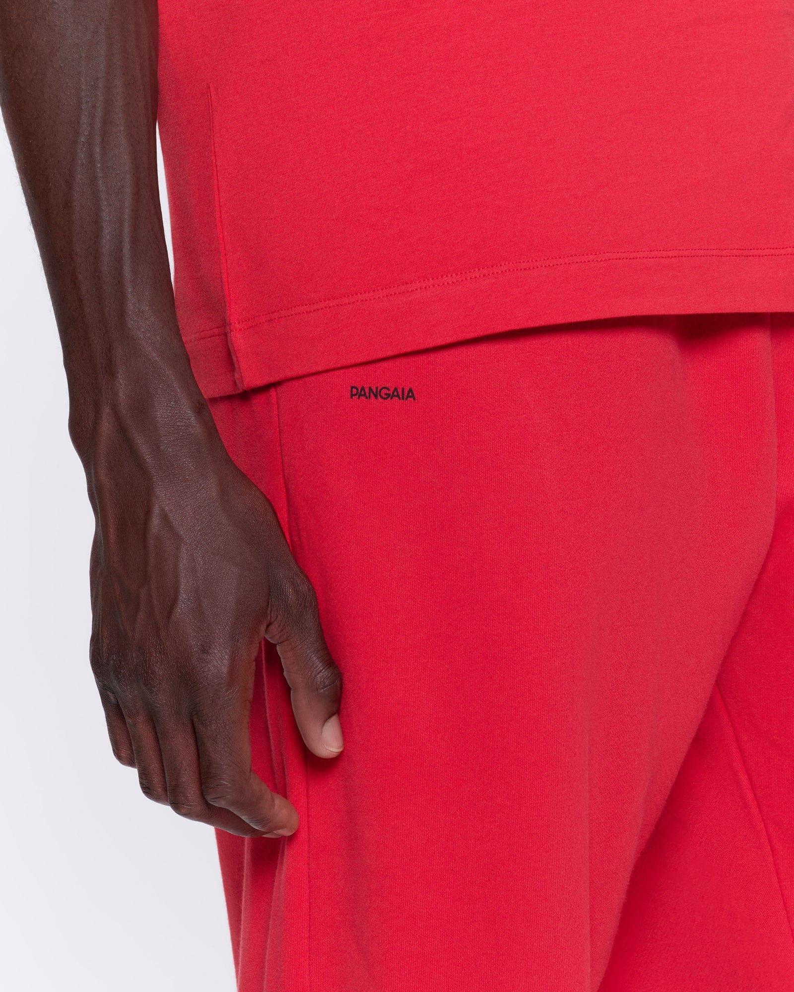 Mens 365 Midweight T-shirt—Goji red - Image 5