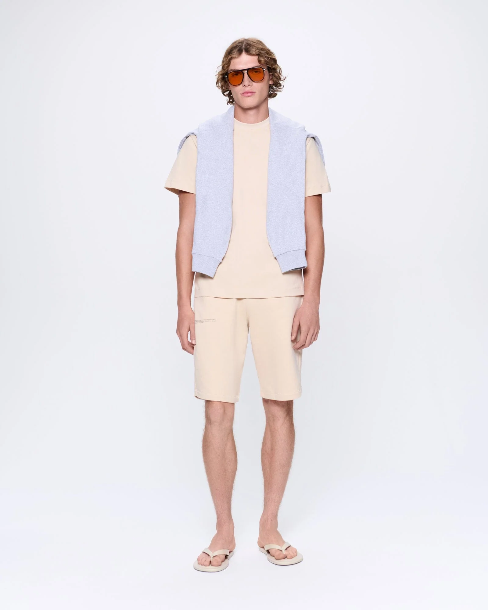 Mens 365 Midweight T-shirt—sand - Image 3