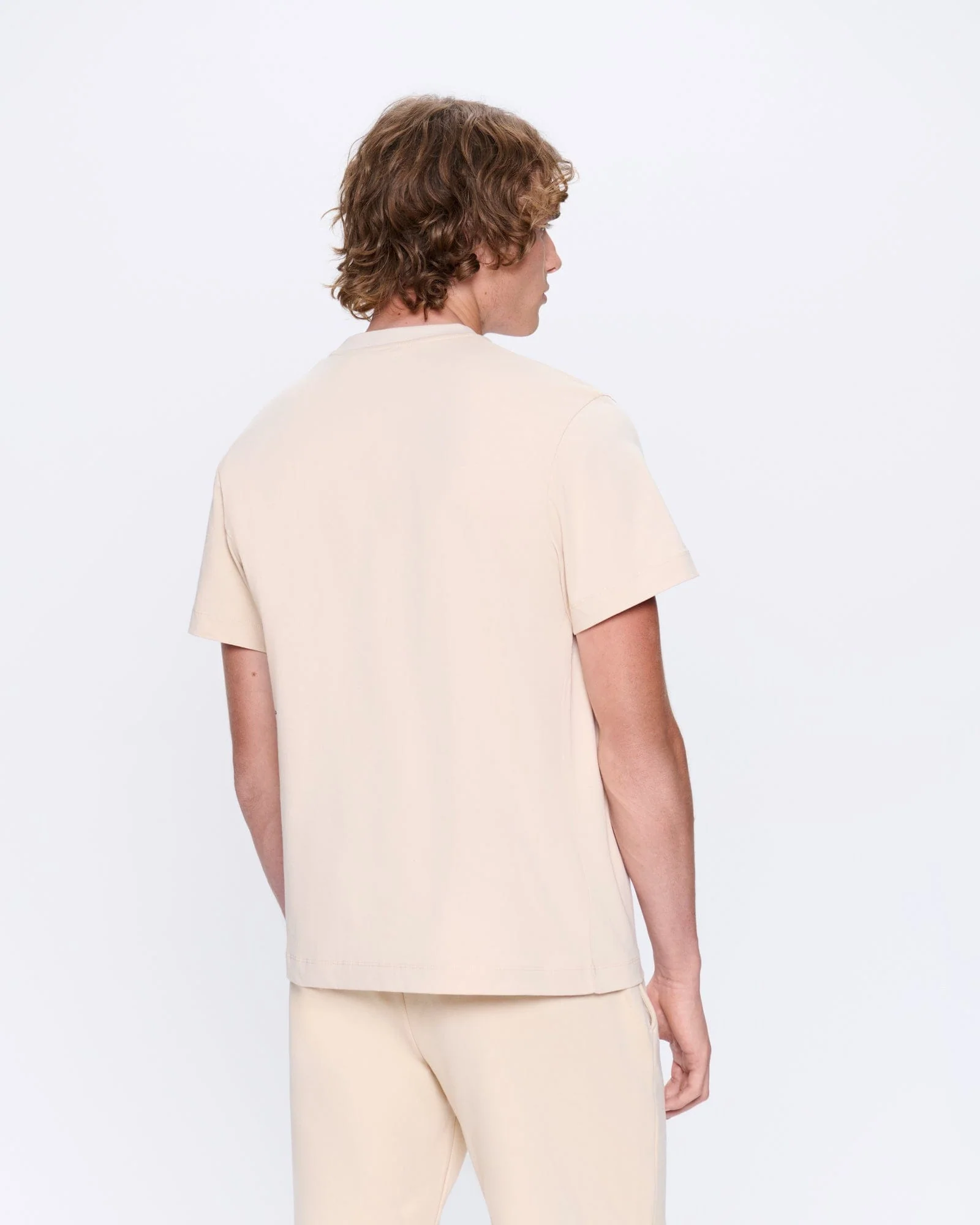 Mens 365 Midweight T-shirt—sand - Image 5