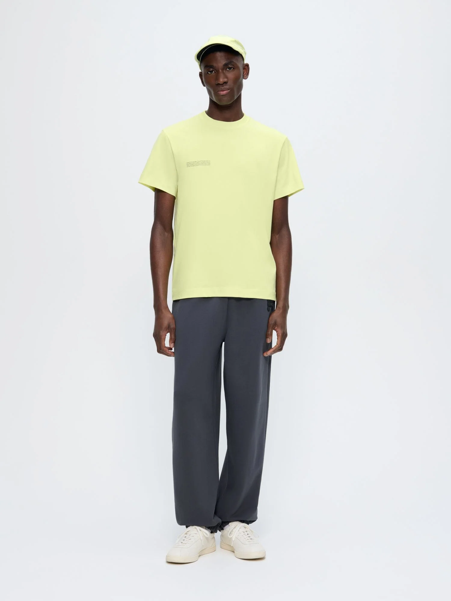 Mens 365 Midweight T-shirt—Soft Lime - Image 3