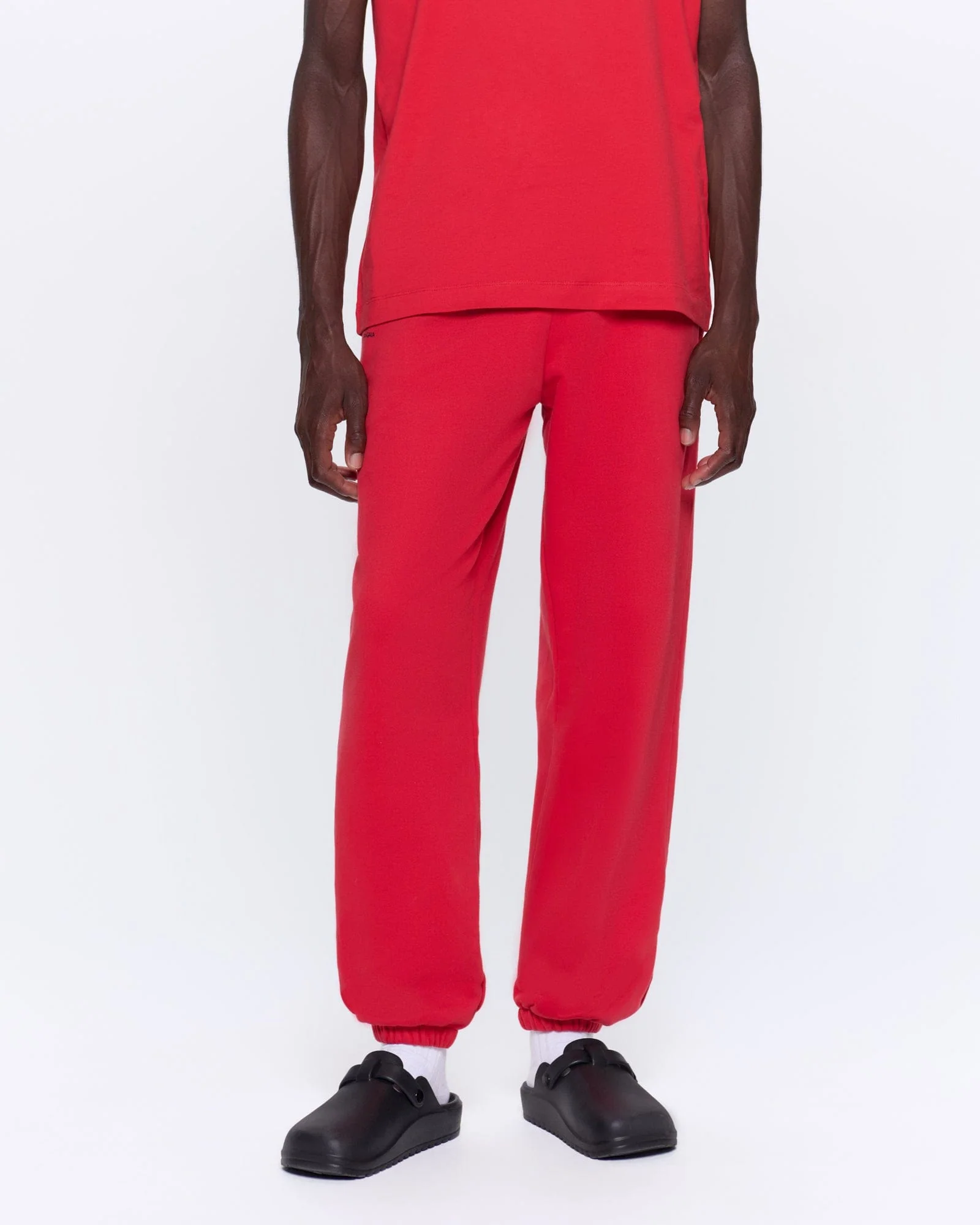 Mens 365 Midweight Track Pants—Goji red - Image 4