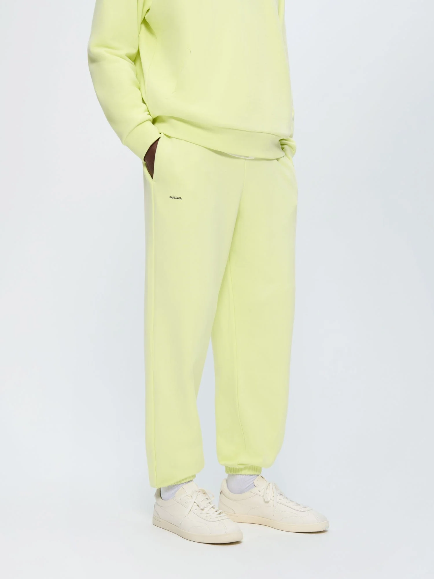 Mens 365 Midweight Track Pants—Soft Lime - Image 3