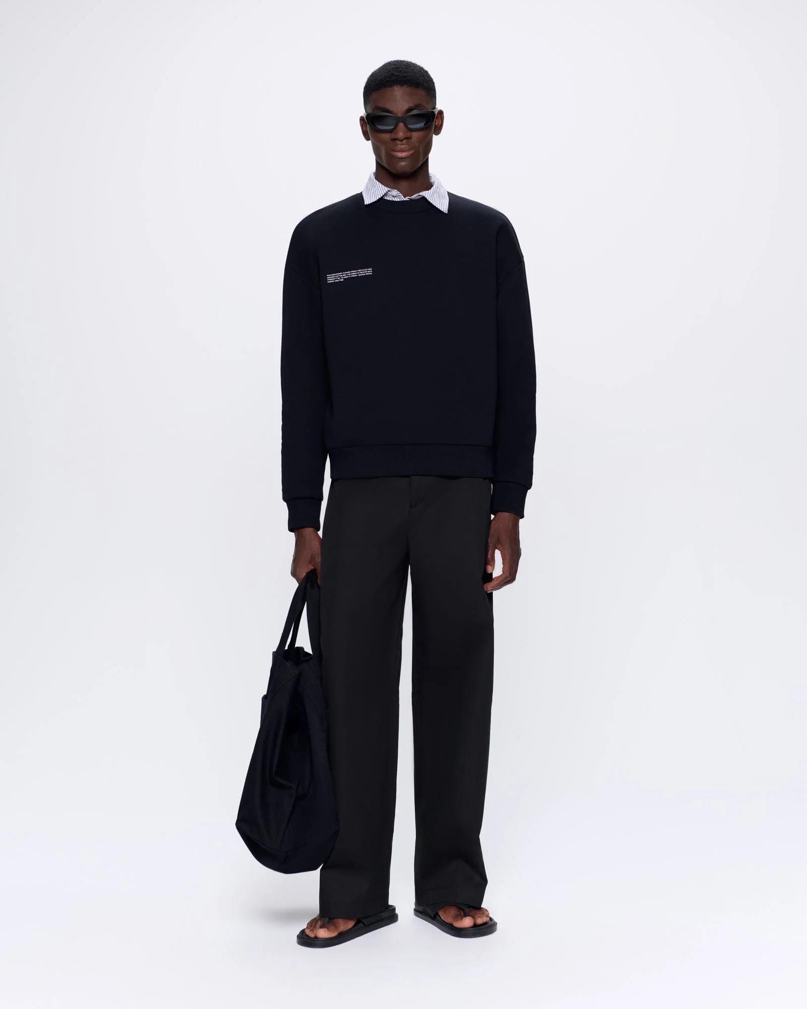 Mens 365 Heavyweight Sweatshirt—black - Image 3