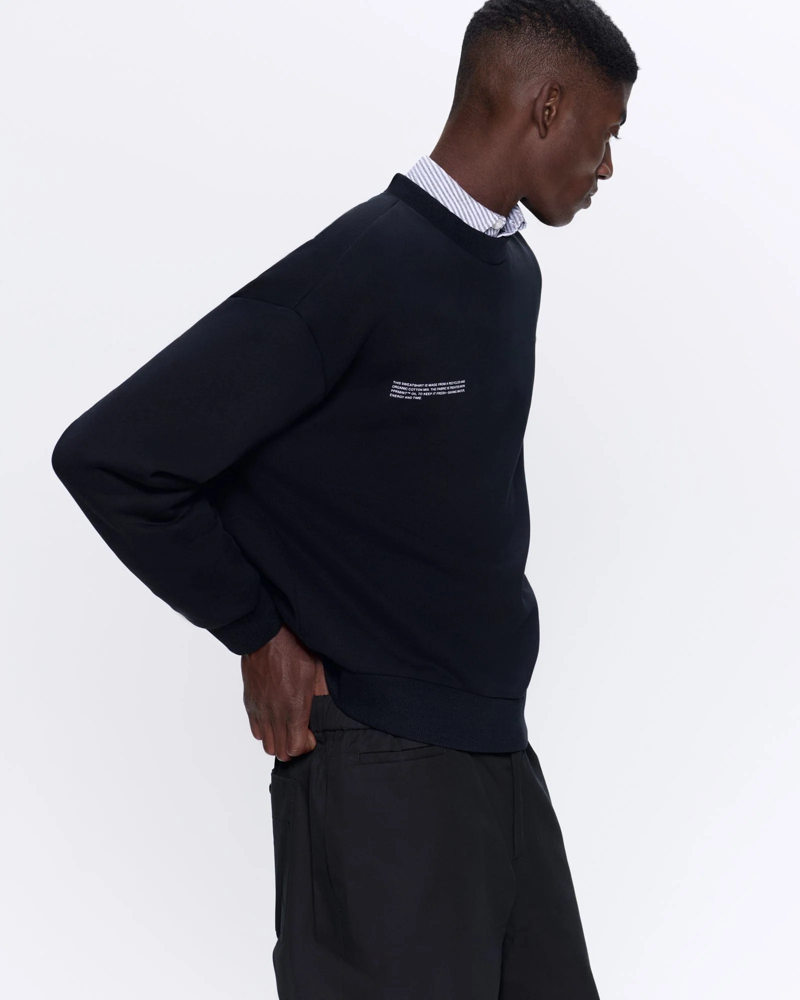 Mens 365 Heavyweight Sweatshirt—black - Image 4