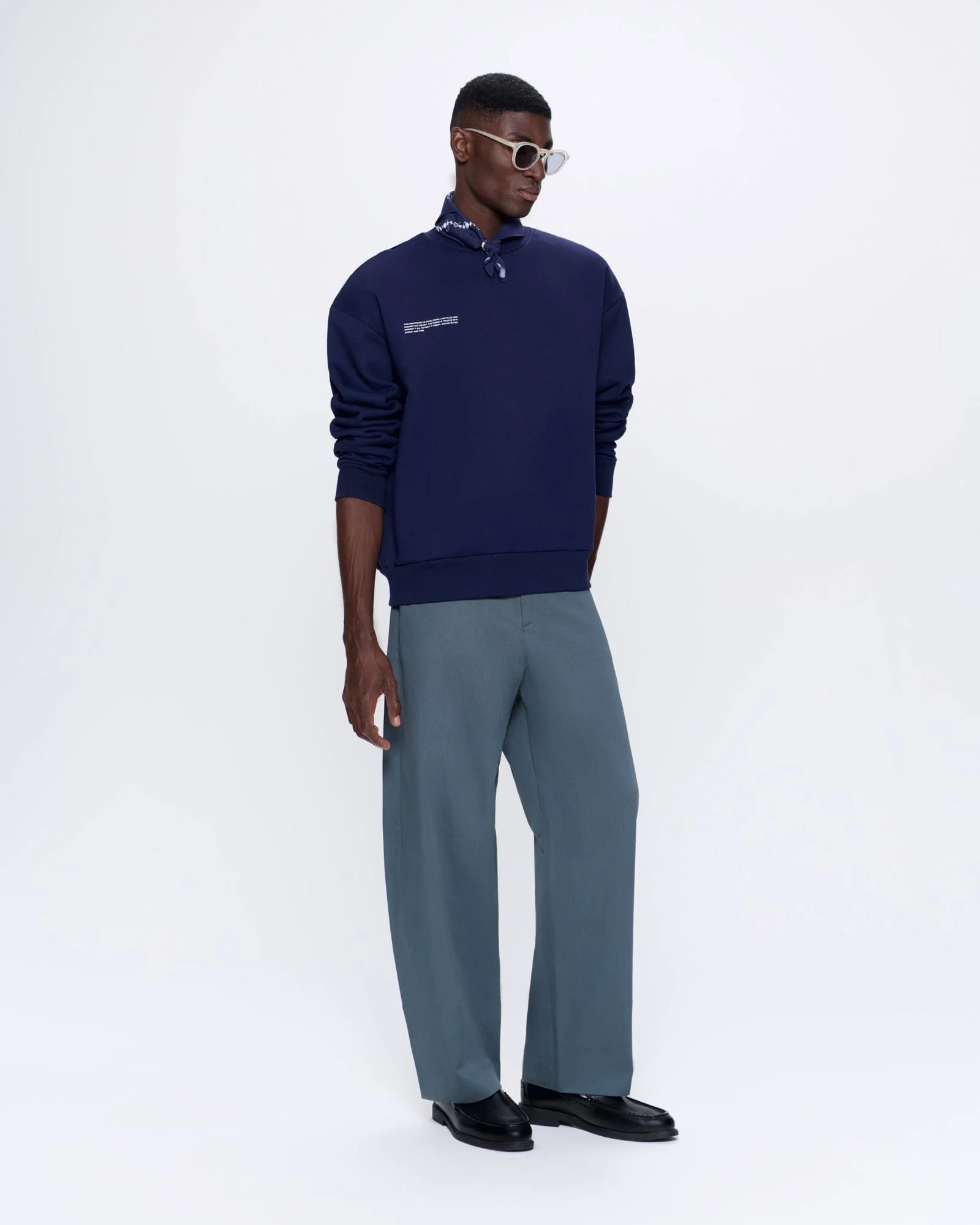 Mens 365 Heavyweight Sweatshirt—navy blue - Image 3
