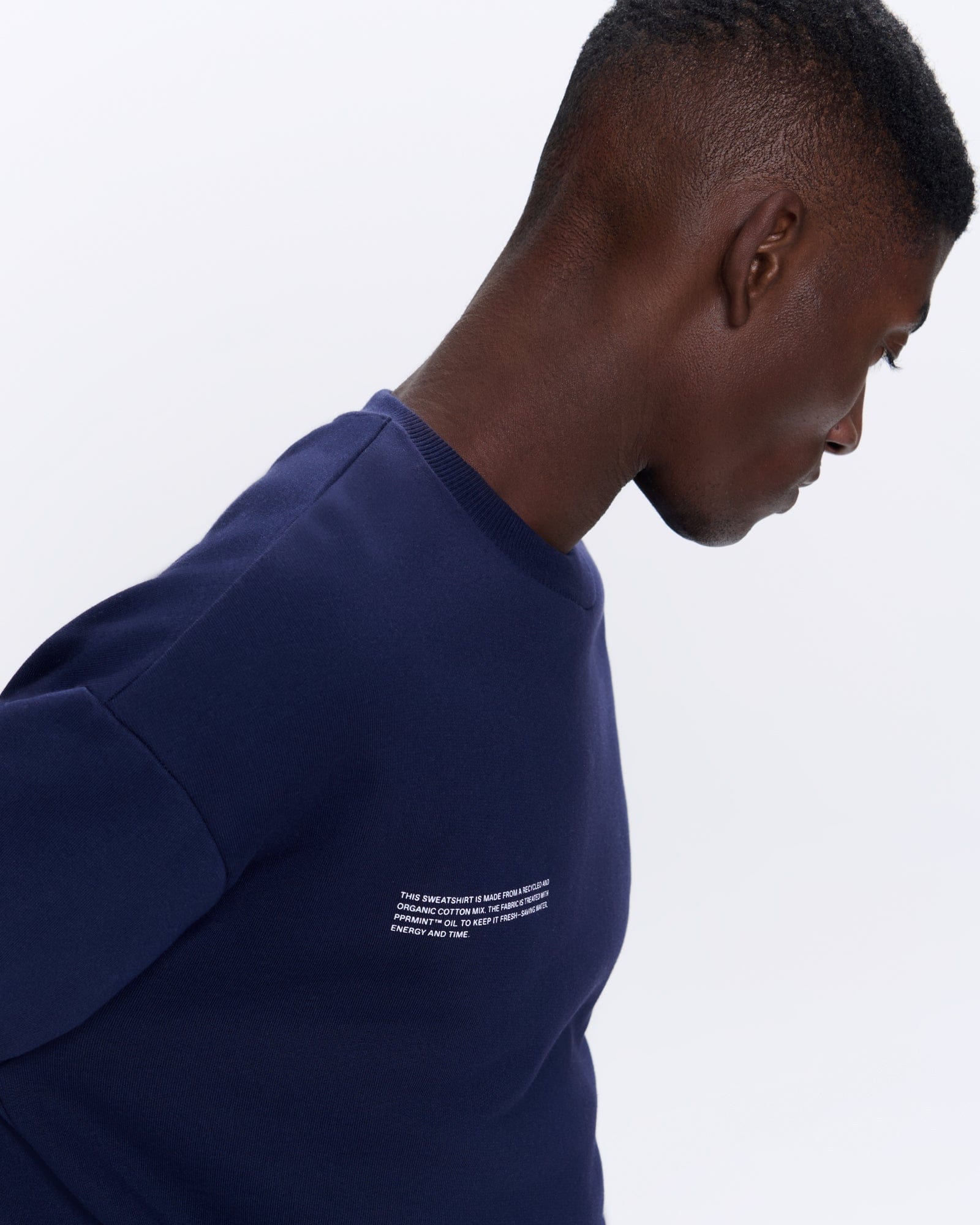 Mens 365 Heavyweight Sweatshirt—navy blue - Image 4