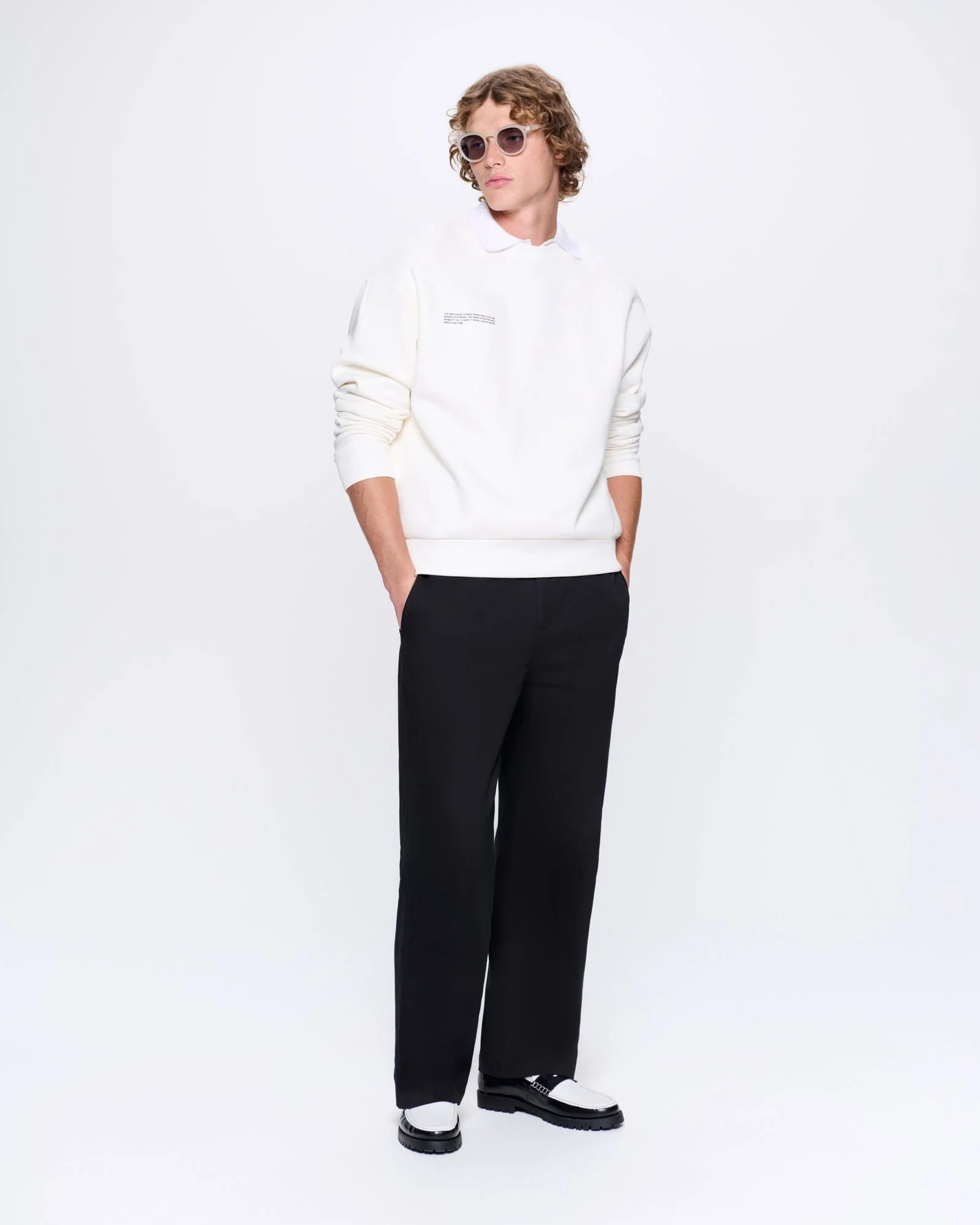 Mens 365 Heavyweight Sweatshirt—off-white - Image 3