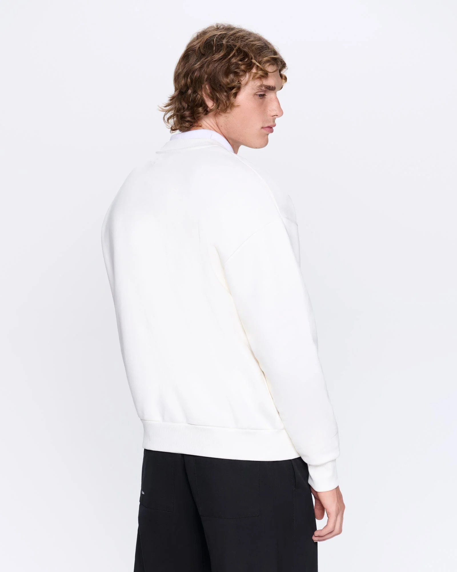 Mens 365 Heavyweight Sweatshirt—off-white - Image 4