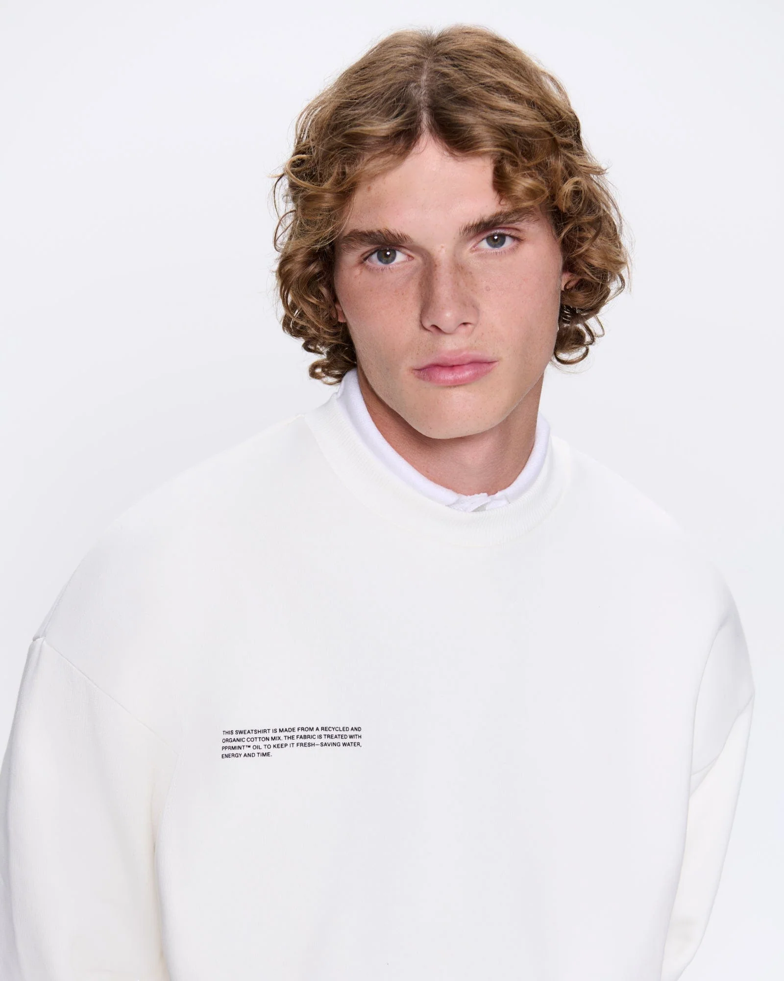 Mens 365 Heavyweight Sweatshirt—off-white - Image 5