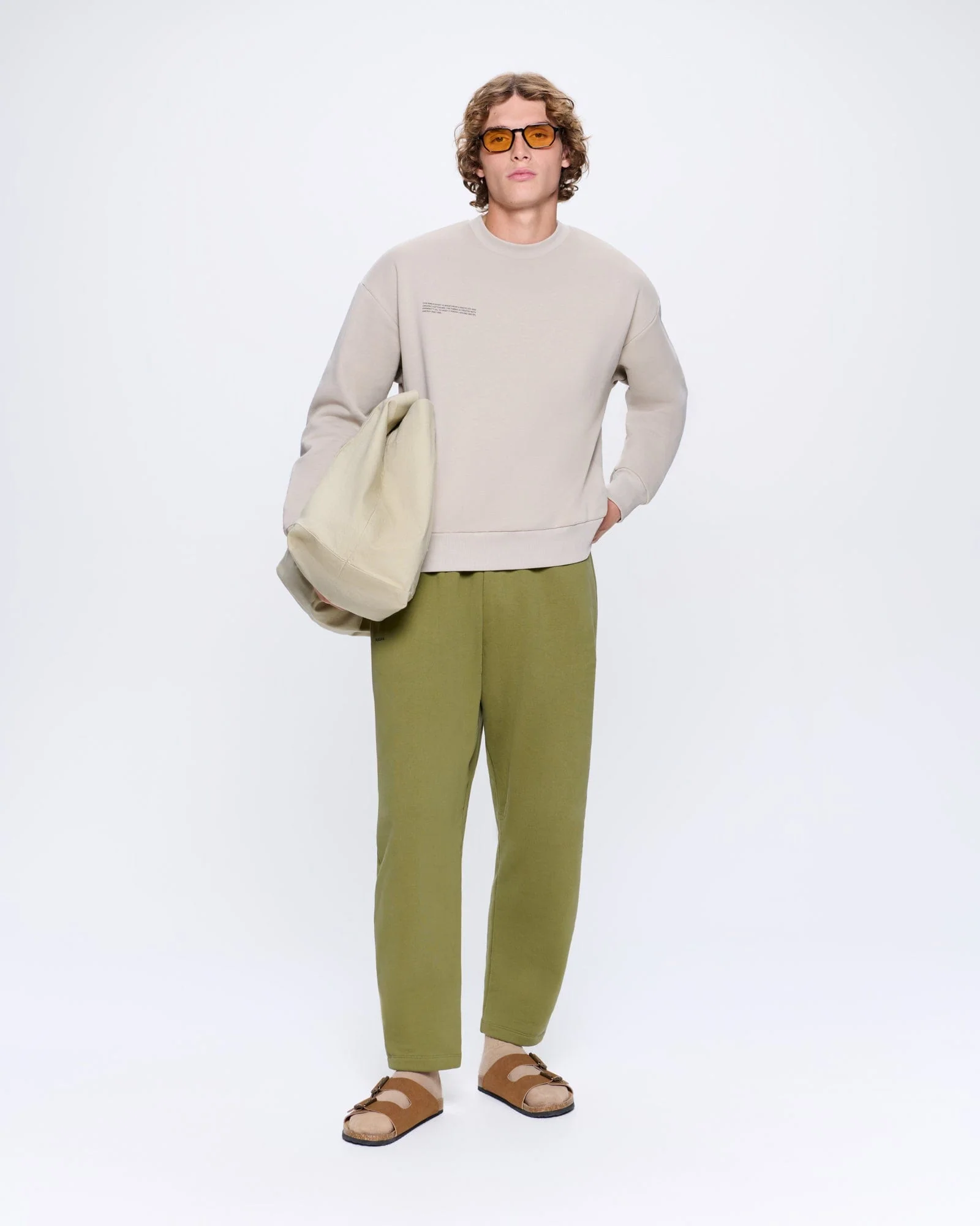 Mens 365 Heavyweight Sweatshirt—stone - Image 3