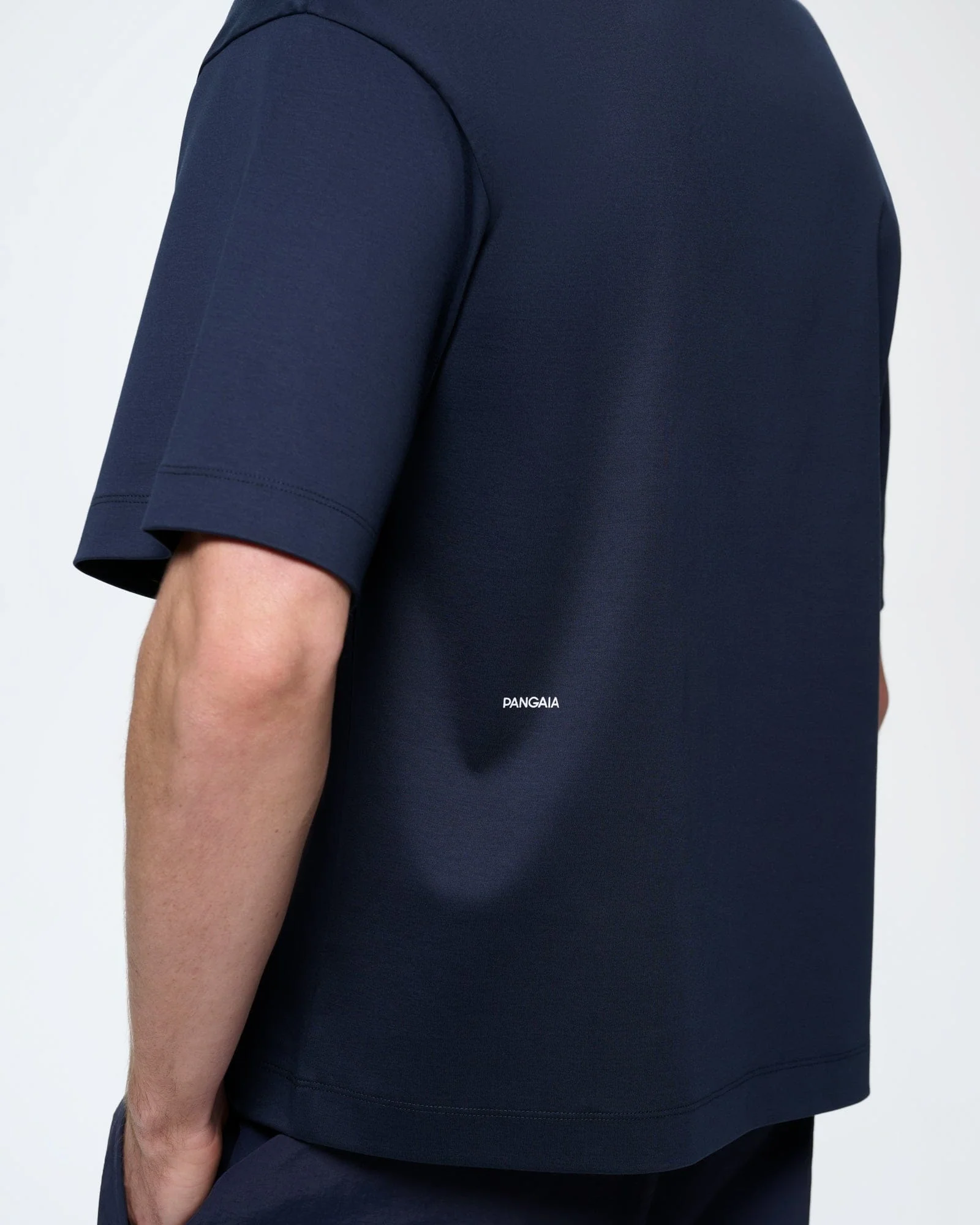 Mens Interlock Oversized T-Shirt—Granite Navy - Image 4