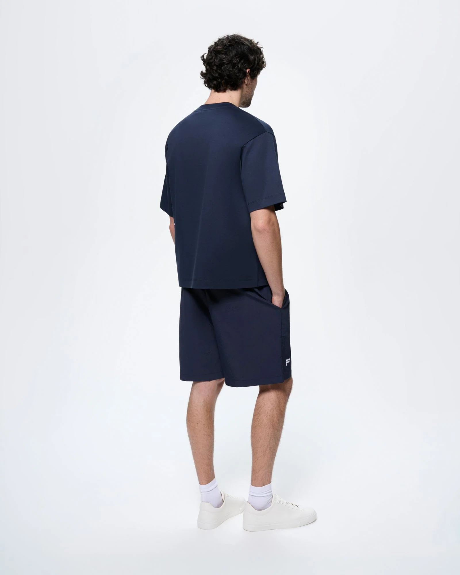 Mens Interlock Oversized T-Shirt—Granite Navy - Image 5