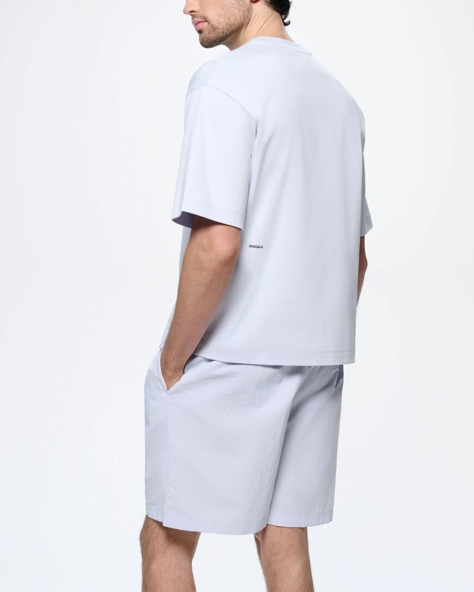 Mens Interlock Oversized T-Shirt—Ice Grey - Image 5