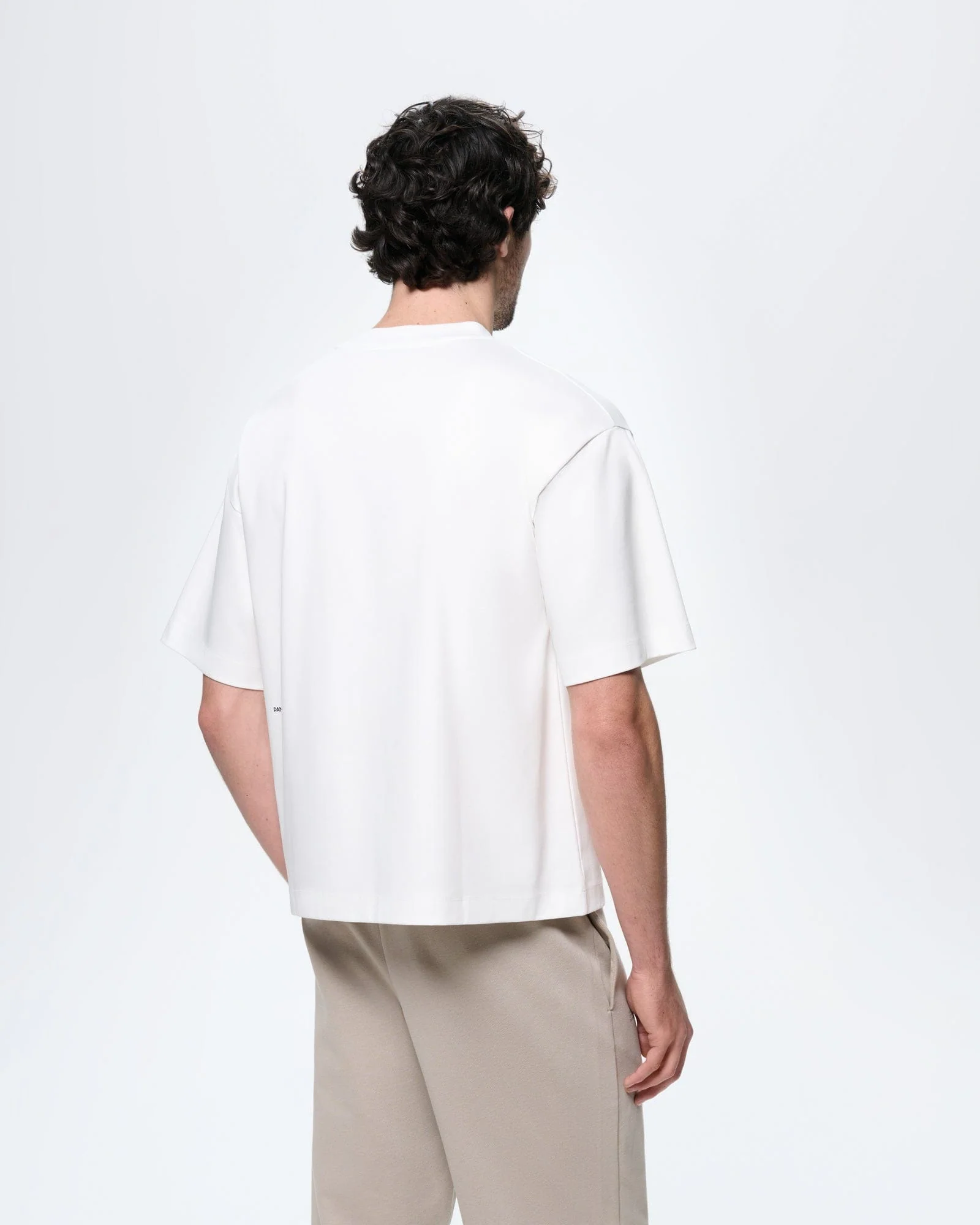 Mens Interlock Oversized T-Shirt—Off-White - Image 5