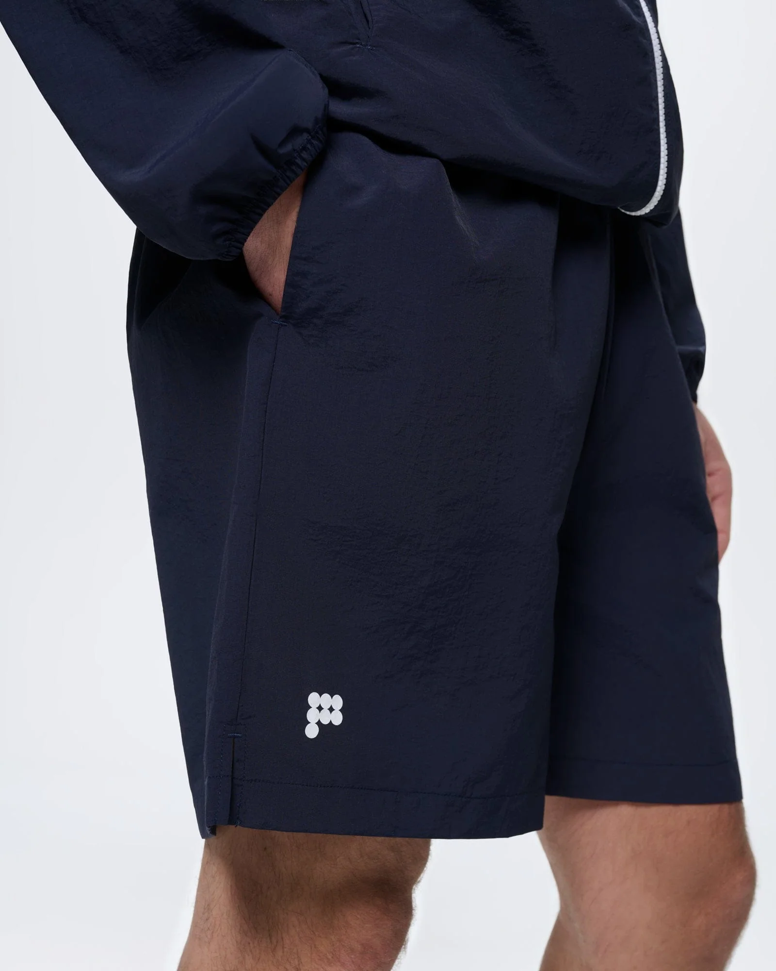 Mens Recycled Nylon Shorts—Granite Navy - Image 4