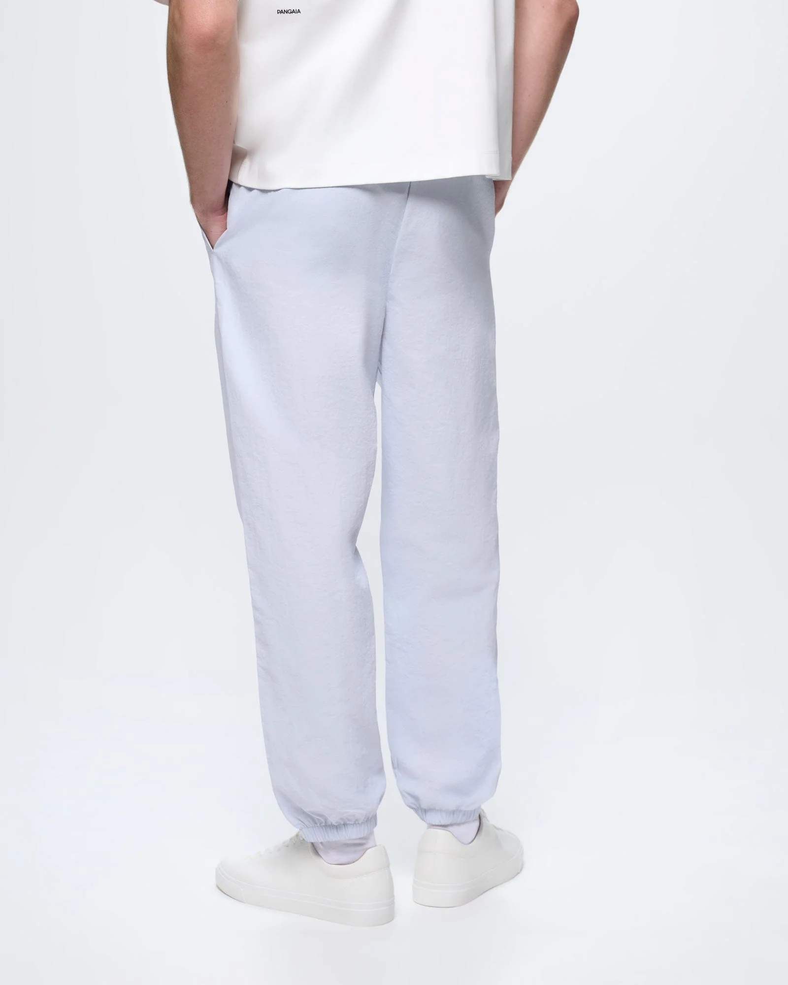 Mens Recycled Nylon Track Pants—Ice Grey - Image 5