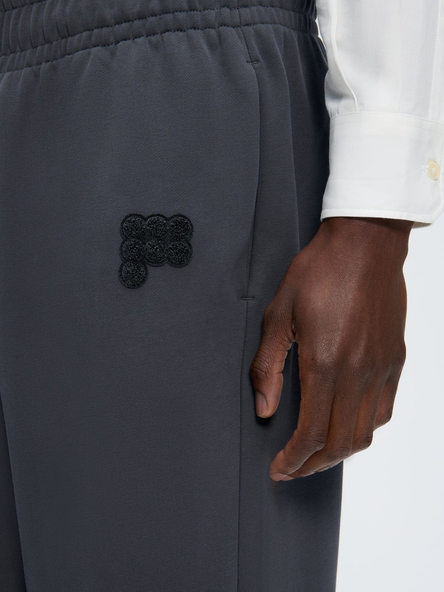 Mens Track Pants—Smoked Black - Image 4