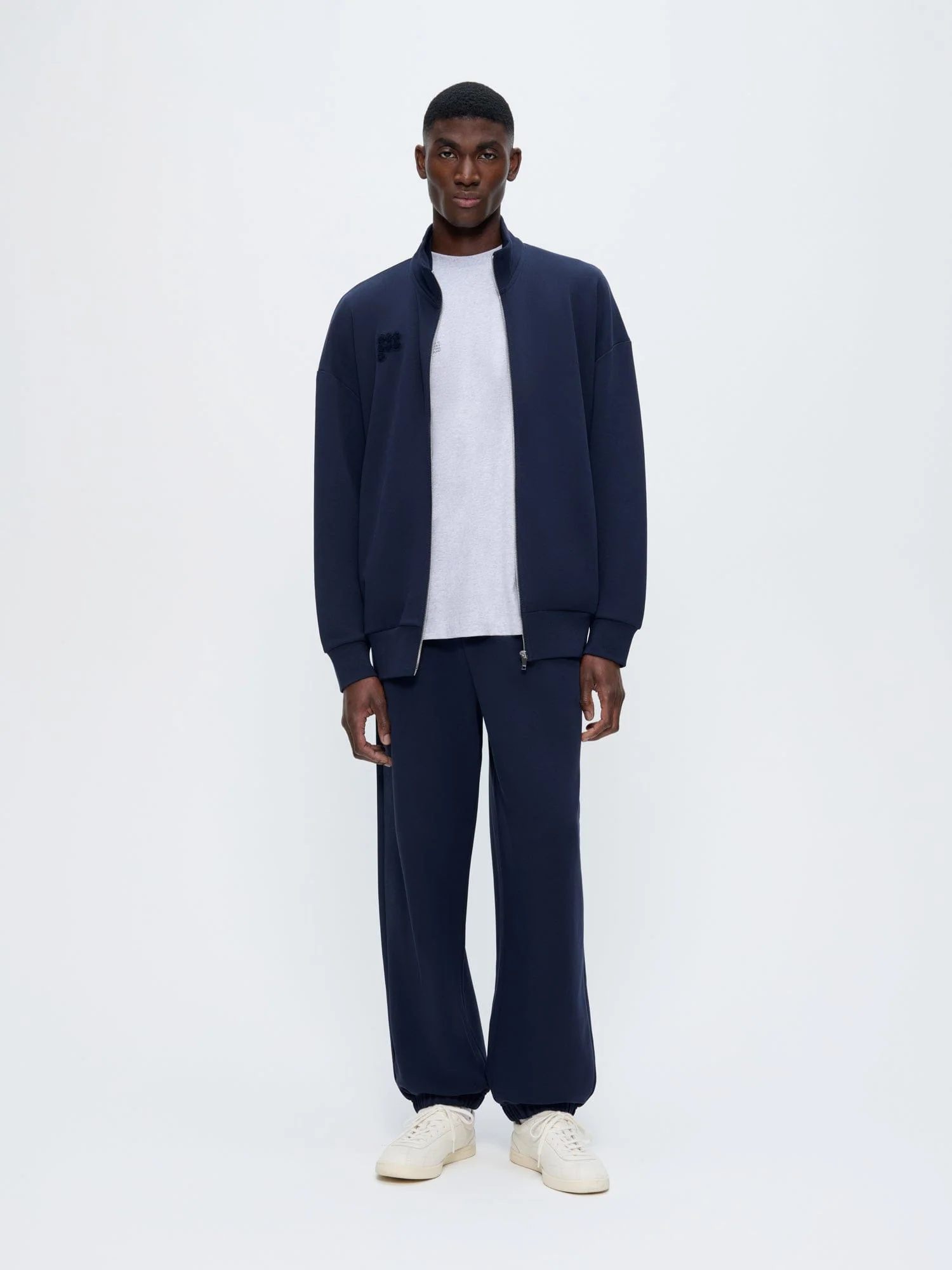 Mens Zip Up Sweatshirt—Midnight Navy - Image 5