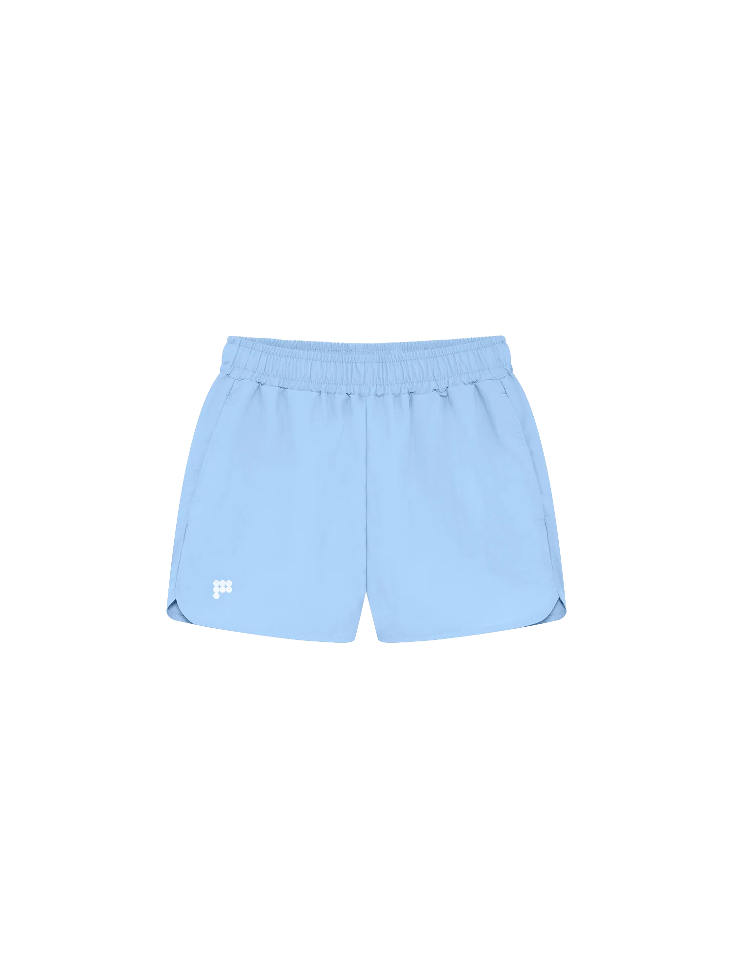 Womens Recycled Nylon Shorts—Dewdrop Blue - Image 2