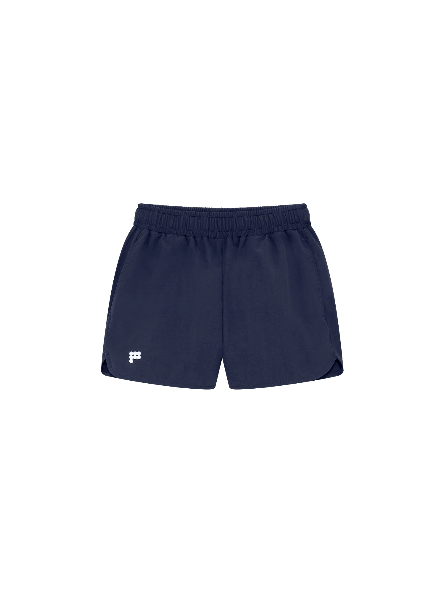 Womens Recycled Nylon Shorts—Granite Navy - Image 2
