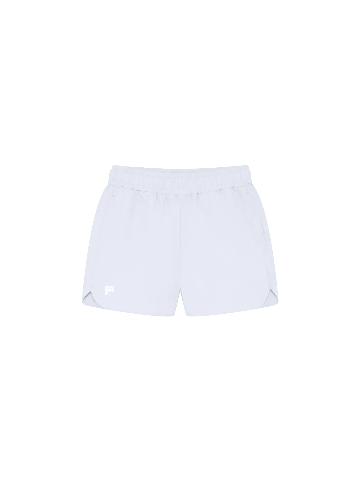 Womens Recycled Nylon Shorts—Ice Grey - Image 2