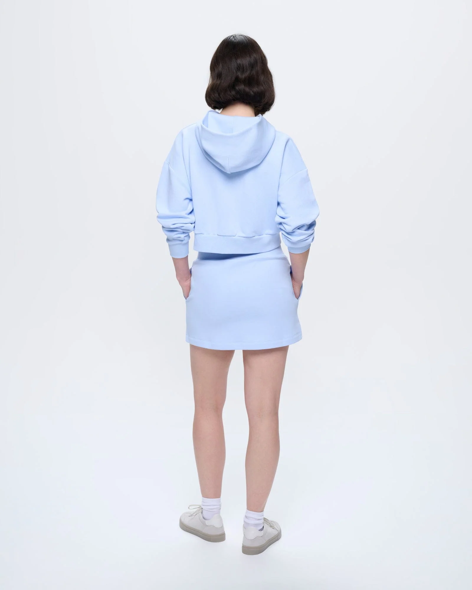 Womens Cotton Skirt—Wildflower Blue - Image 5